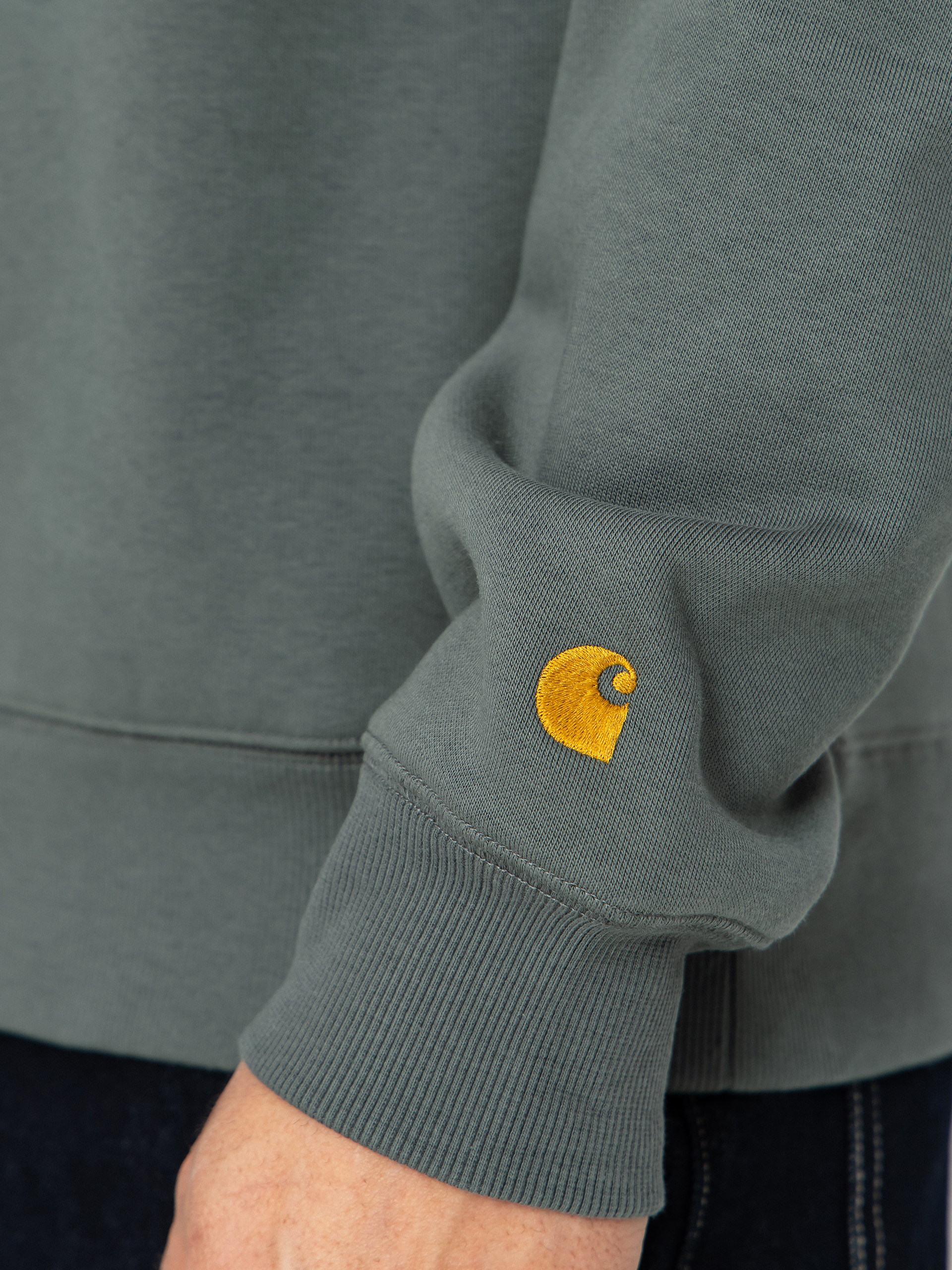 Carhartt WIP Sweatshirt Chase (velvet green/gold)