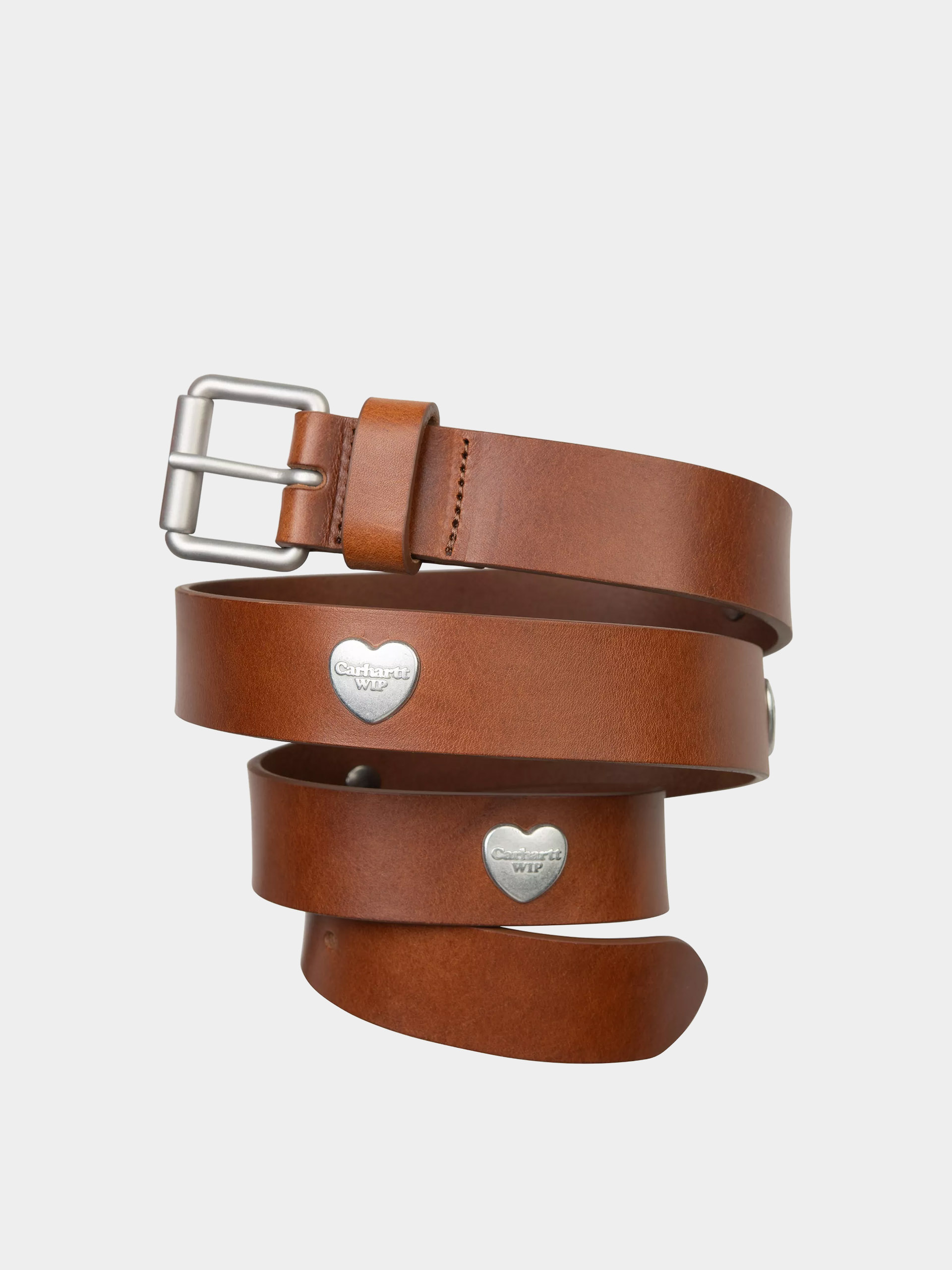 Carhartt WIP Belt Tylor - brown (cognac/silver)