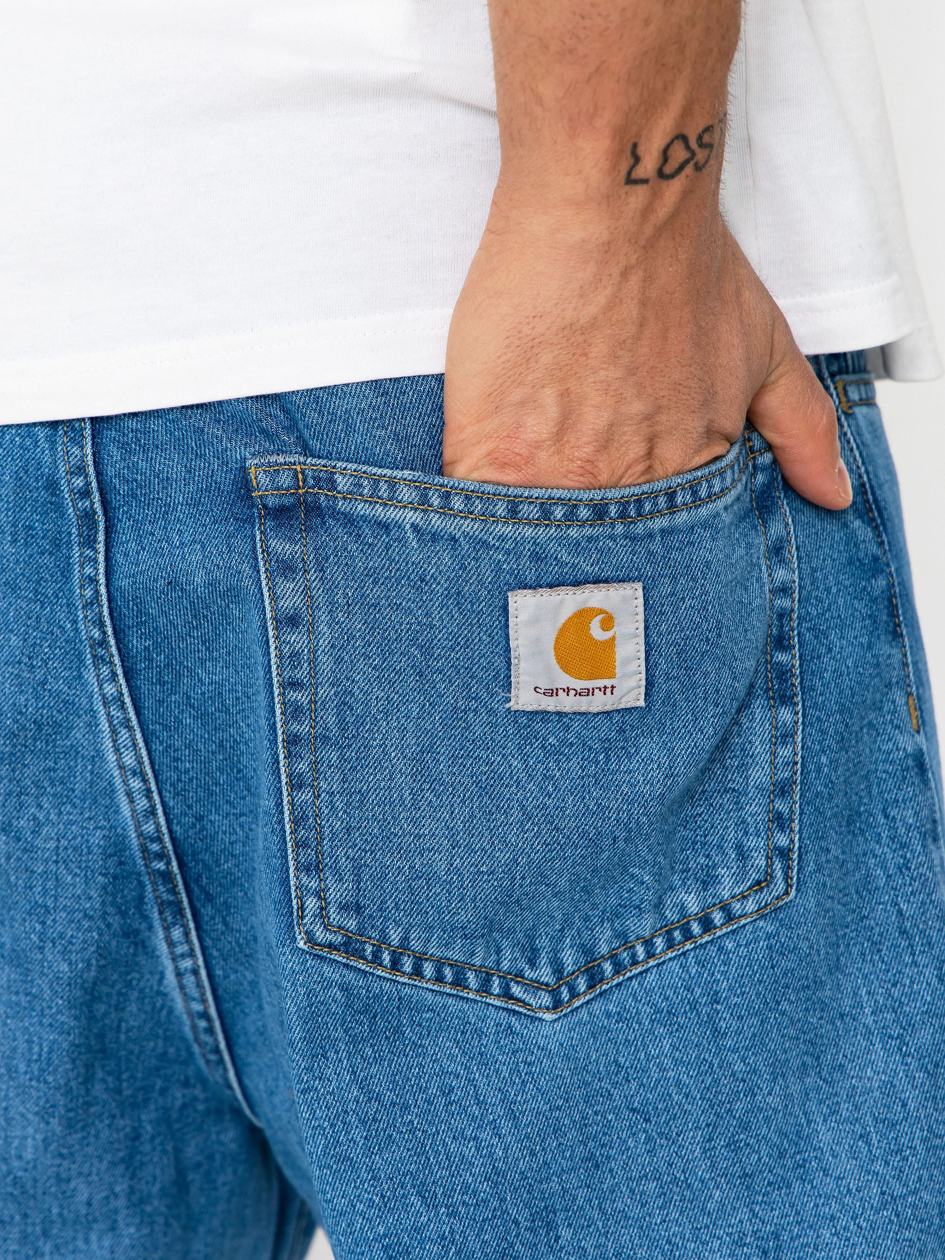 Carhartt WIP Pants Landon (blue heavy stone wash)