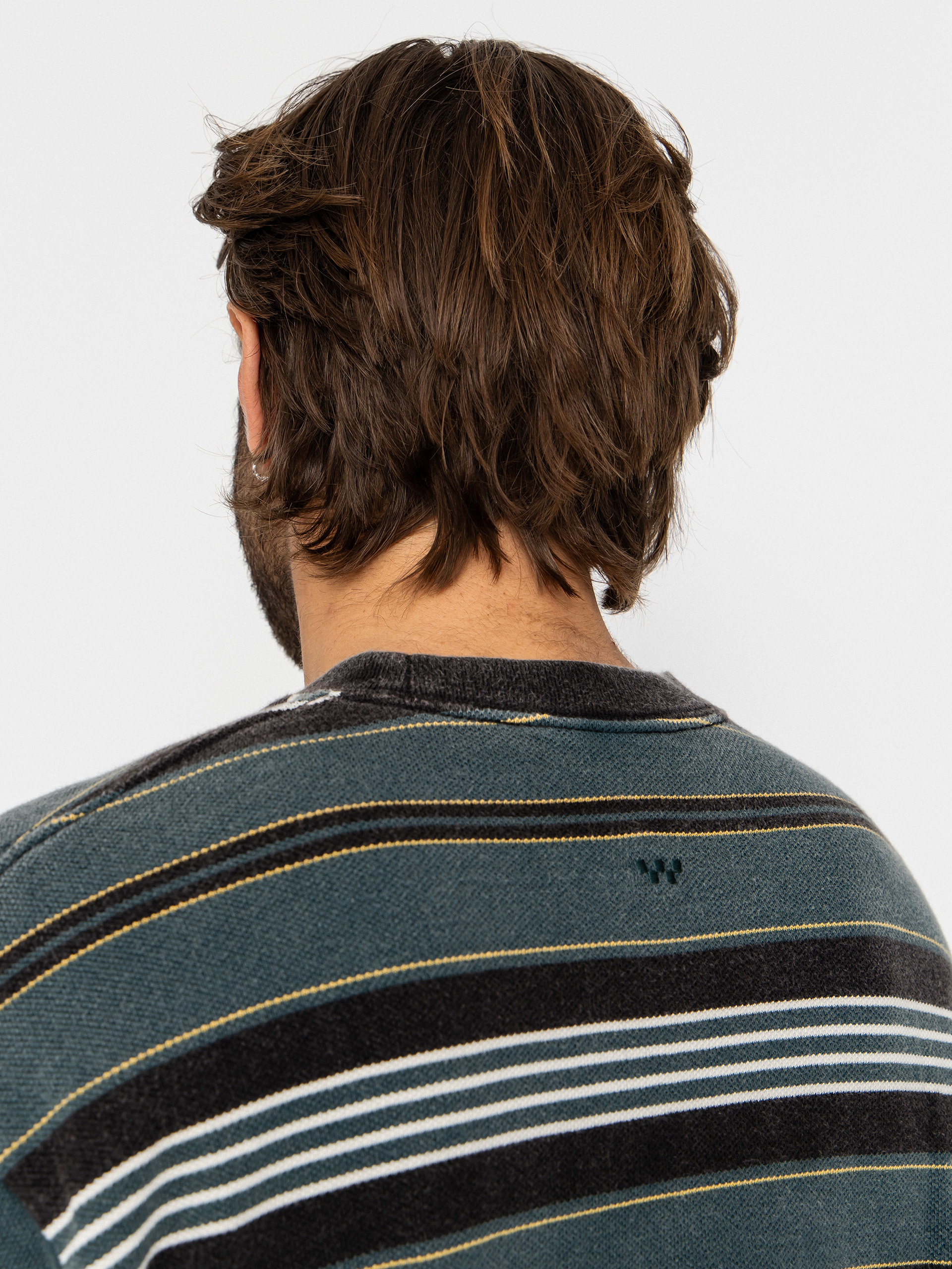 Vans Lx Pique Stripe Knit T-Shirt - green (mystic moss)