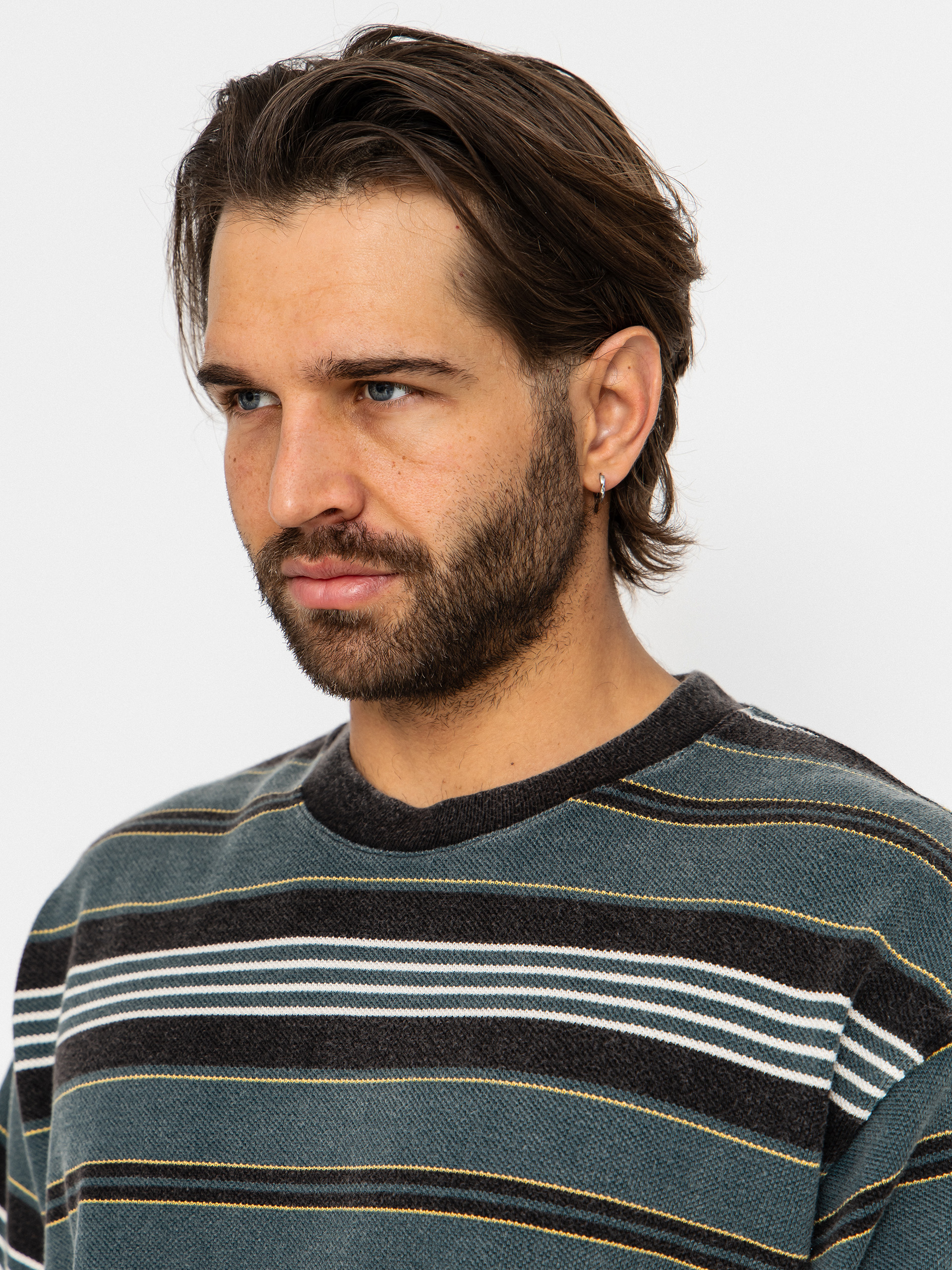 Vans Lx Pique Stripe Knit T-Shirt (mystic moss)