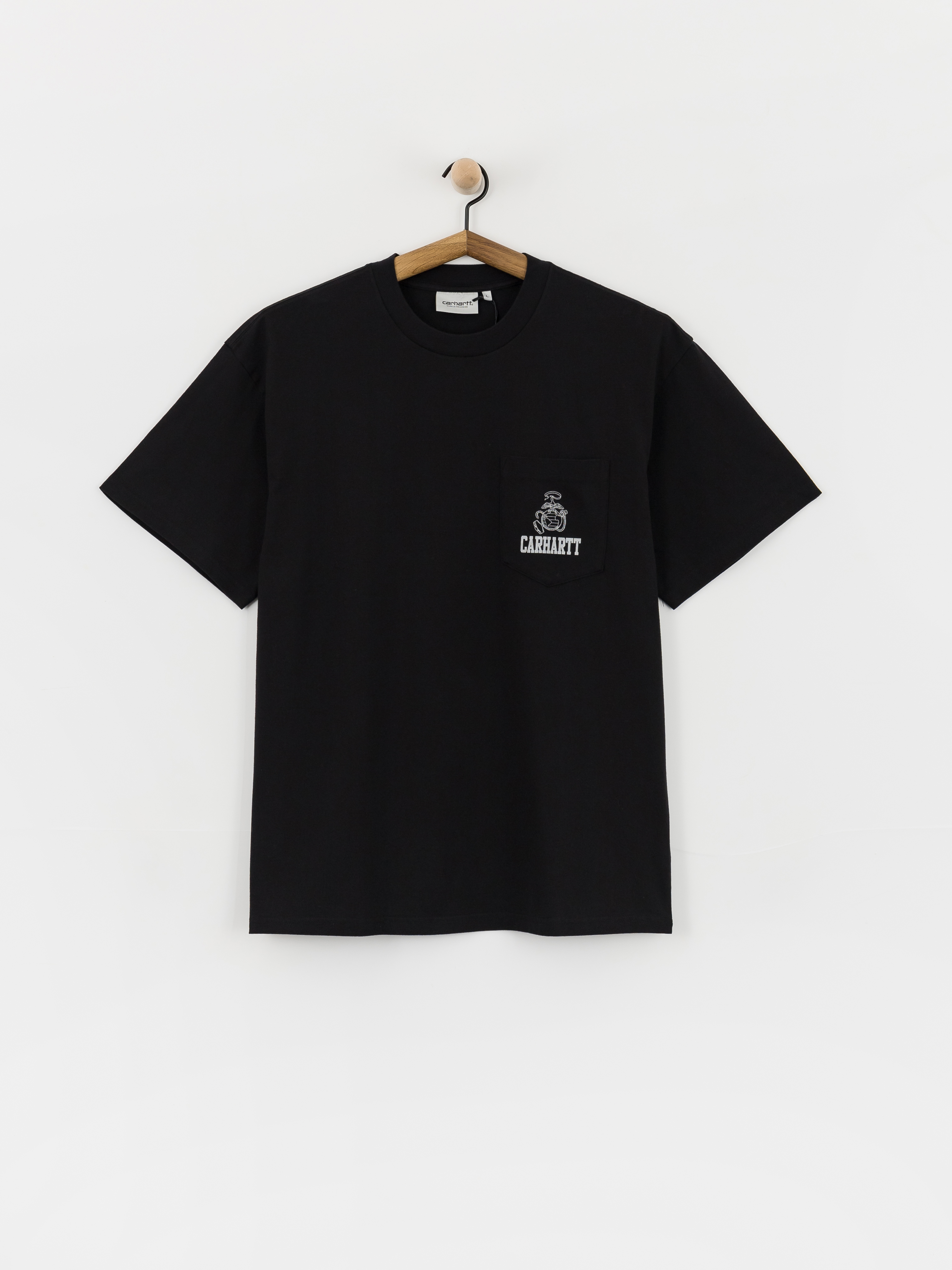 Carhartt WIP T-Shirt Pond Corps Pocket (black)