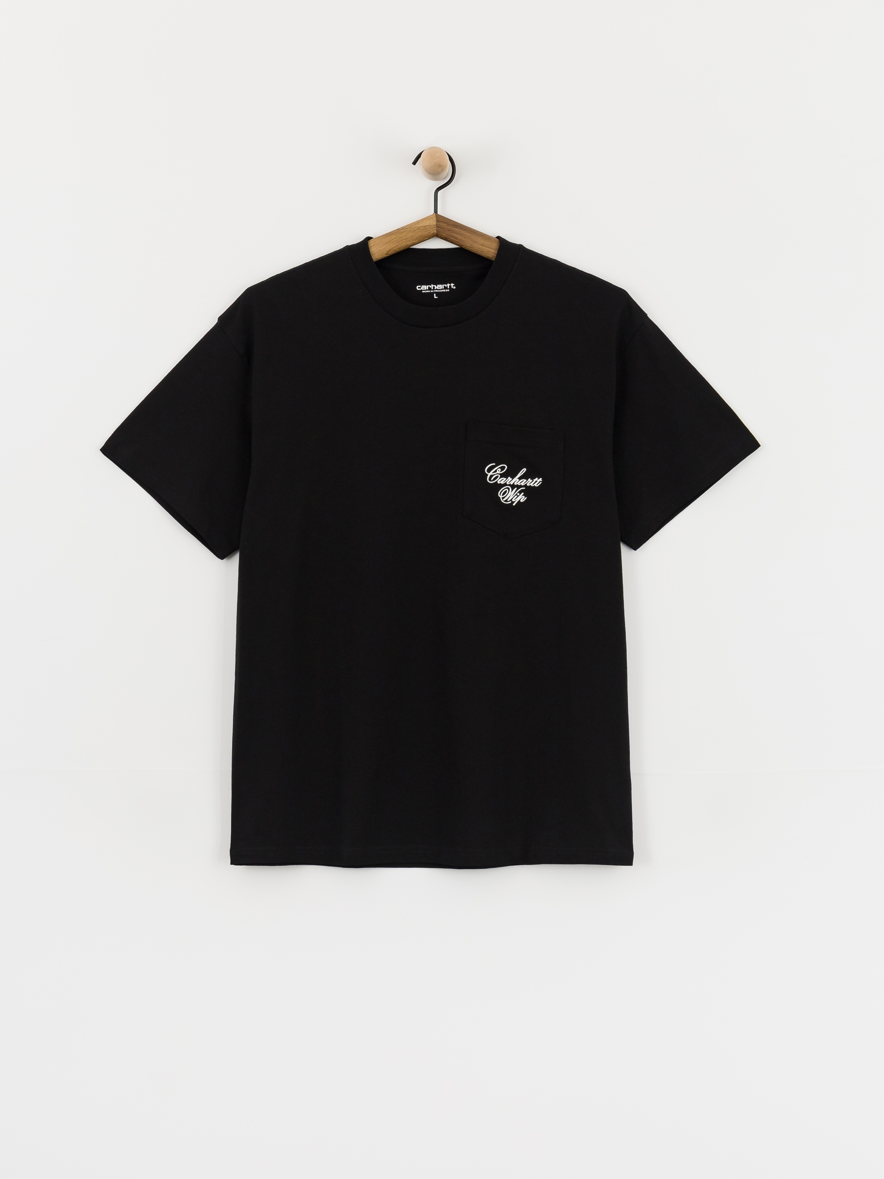 Carhartt WIP T-Shirt Longhand Pocket (black/white)