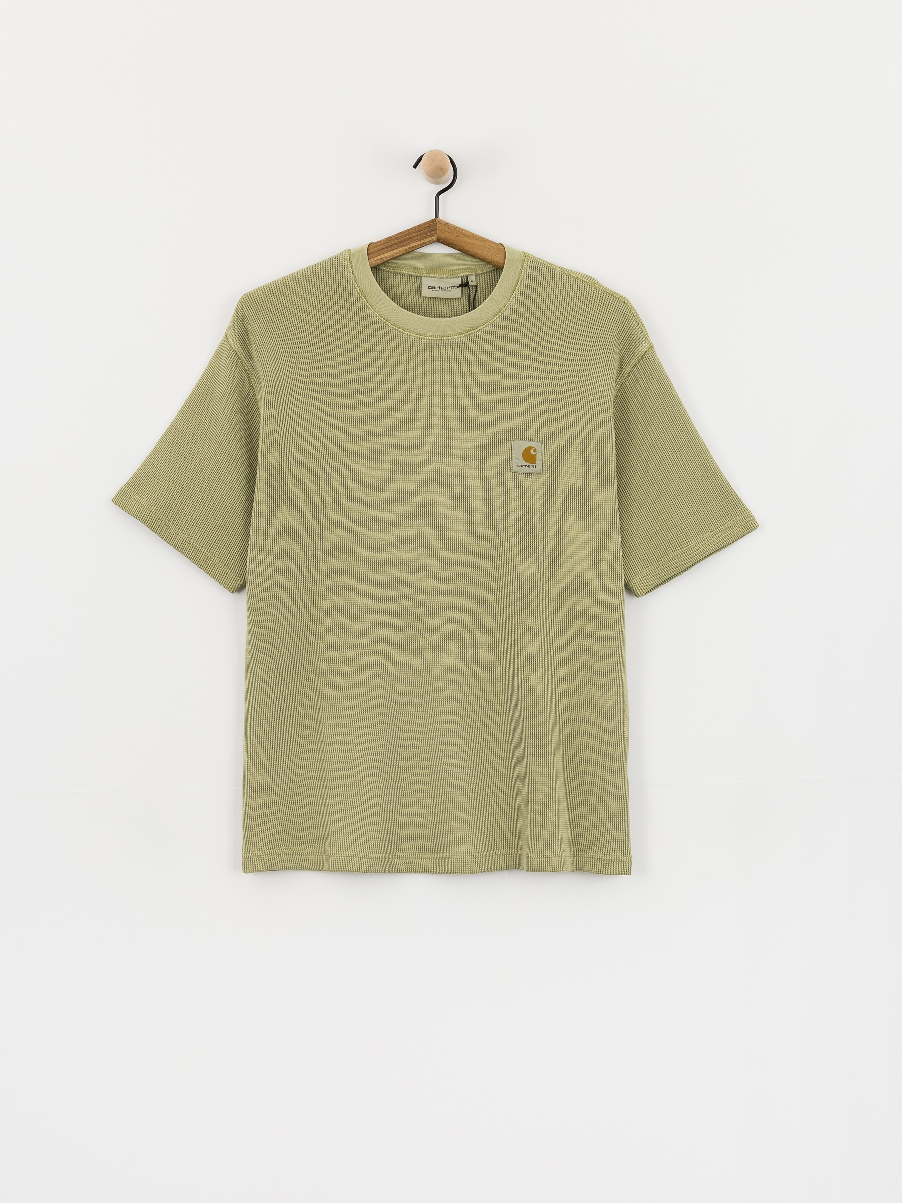 Carhartt WIP T-Shirt Nelson Waffle (gentle green)