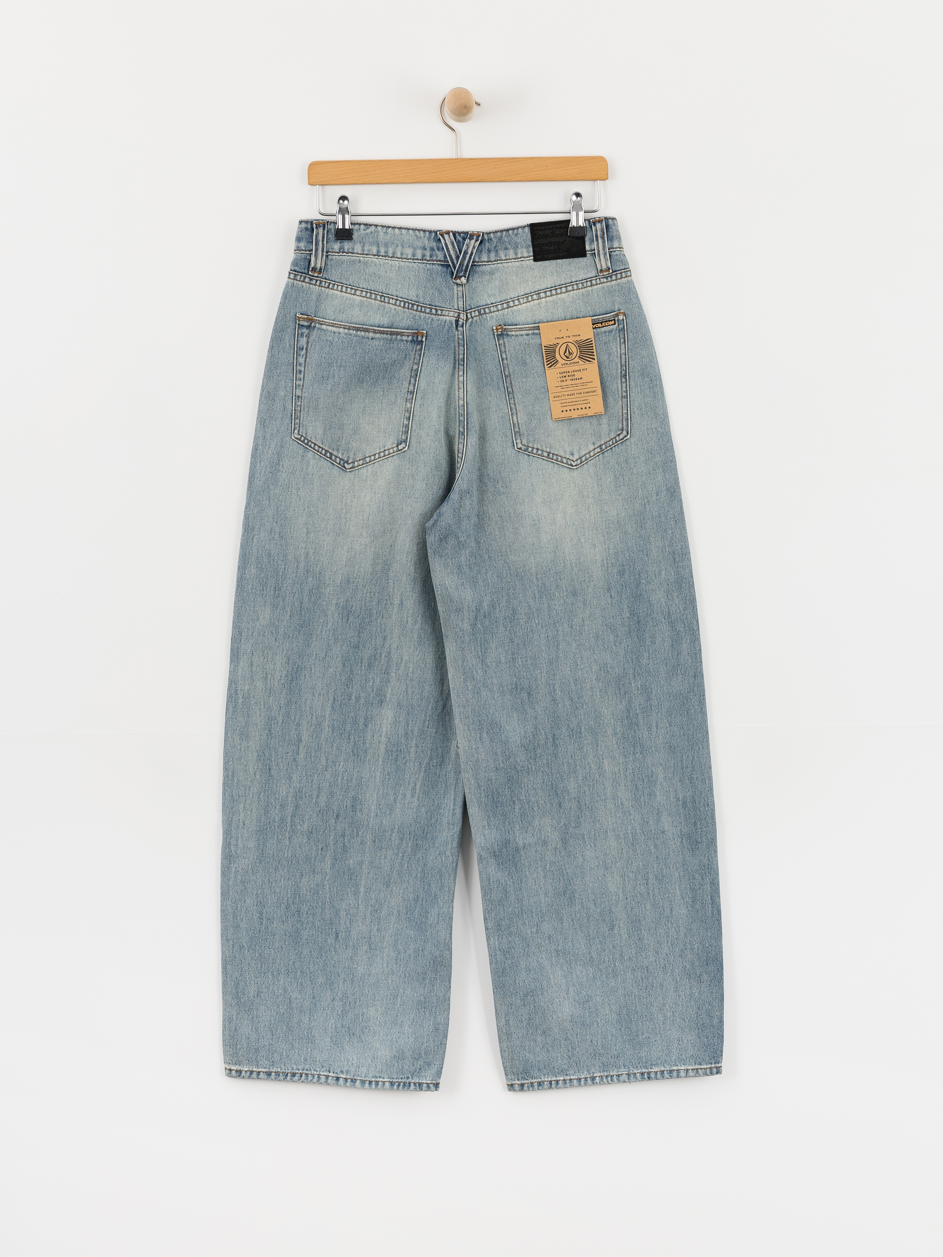Volcom Beeggys Wmn Pants (dusty blue wash)