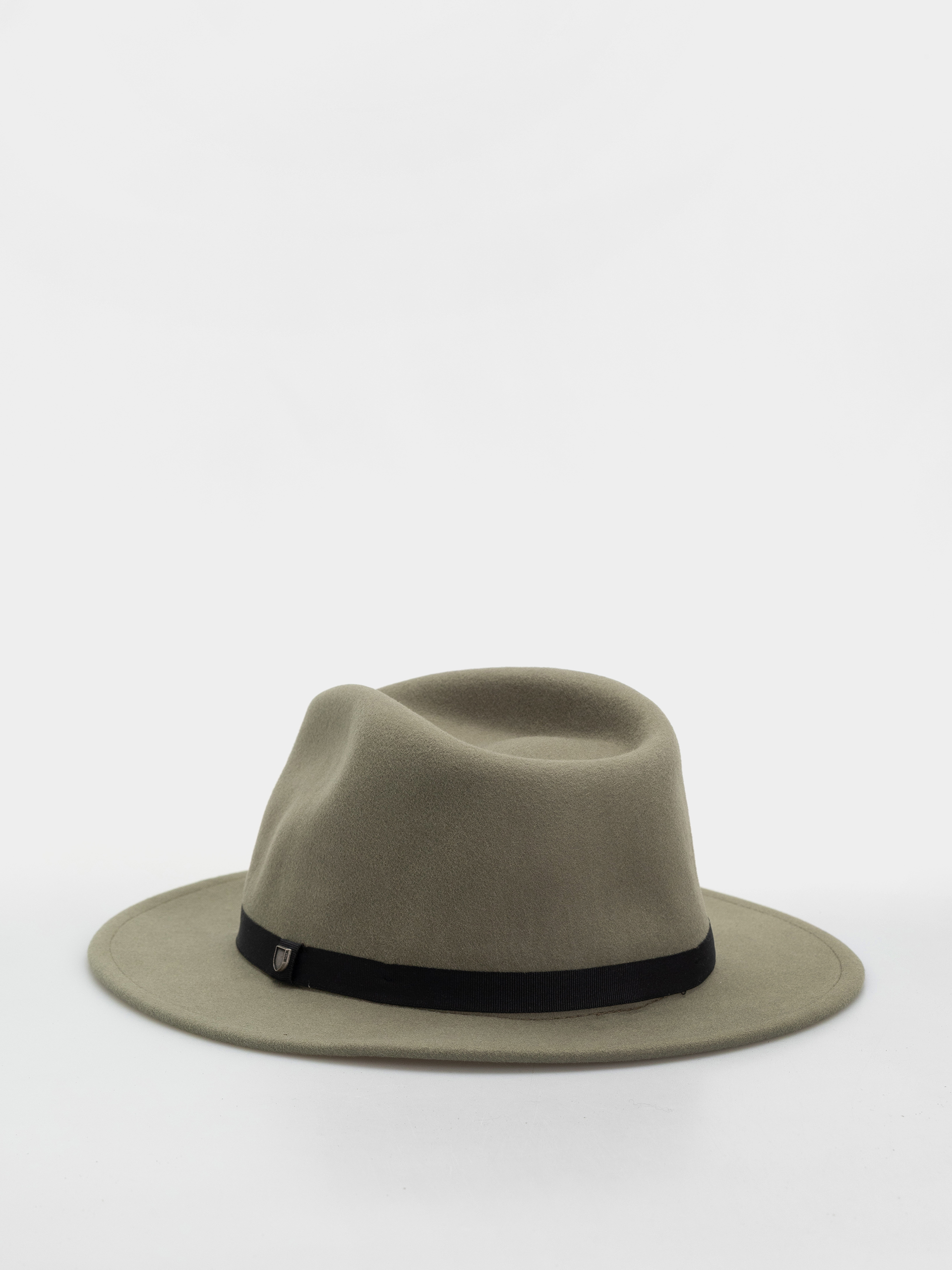 Brixton Messer Packable Fedora Hat - green (olive surplus/black)
