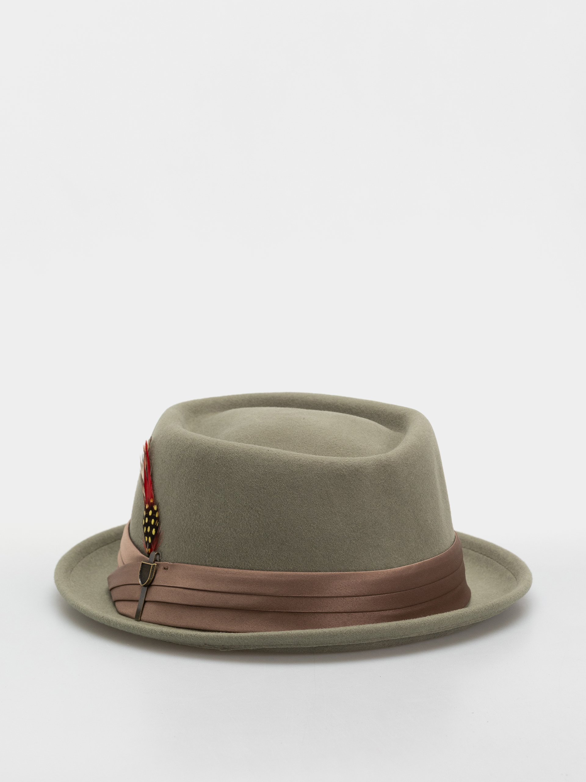 Brixton Stout Pork Pie Hat (olive surplus/bronze)
