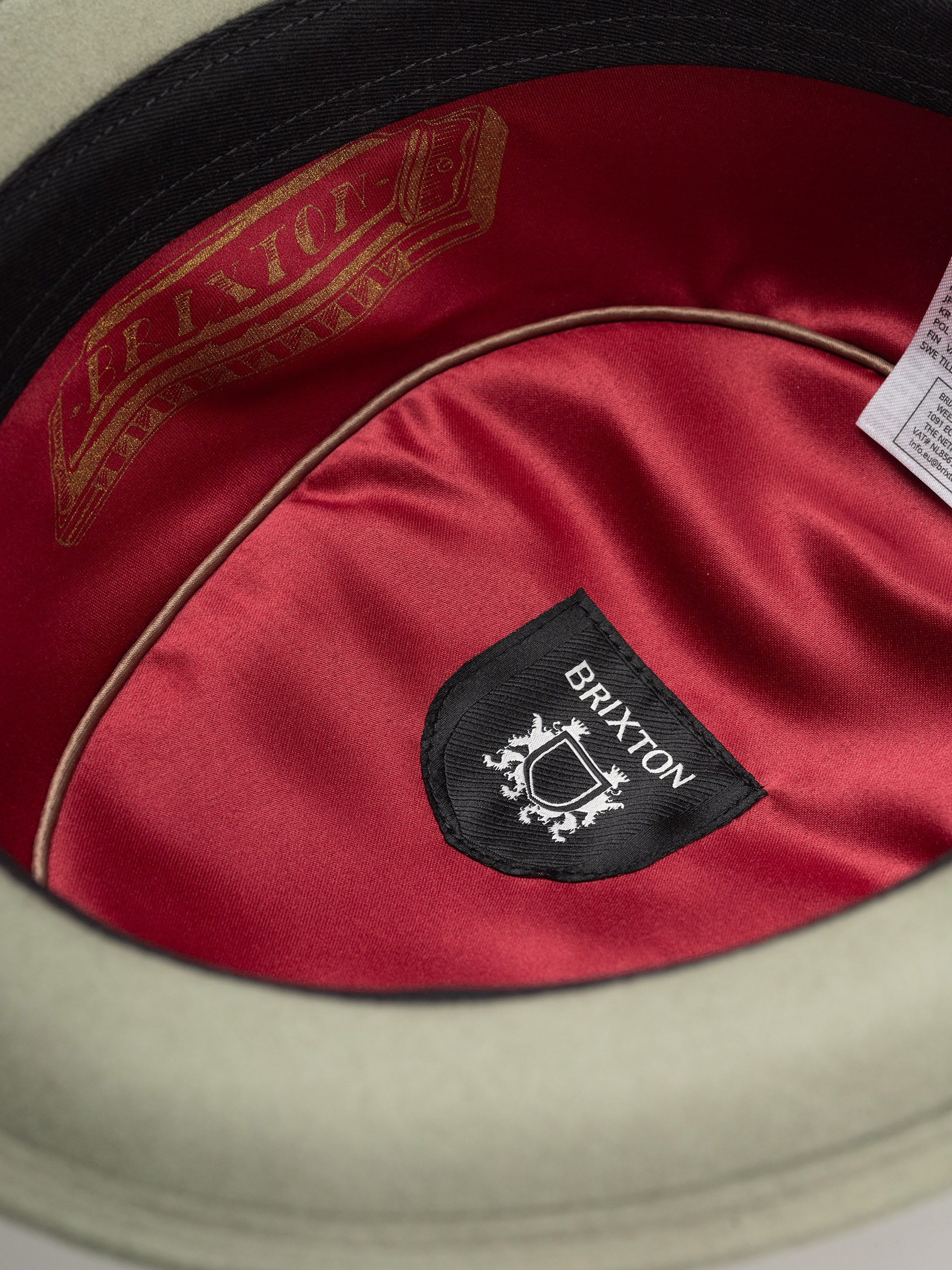 Brixton Stout Pork Pie Hat (olive surplus/bronze)