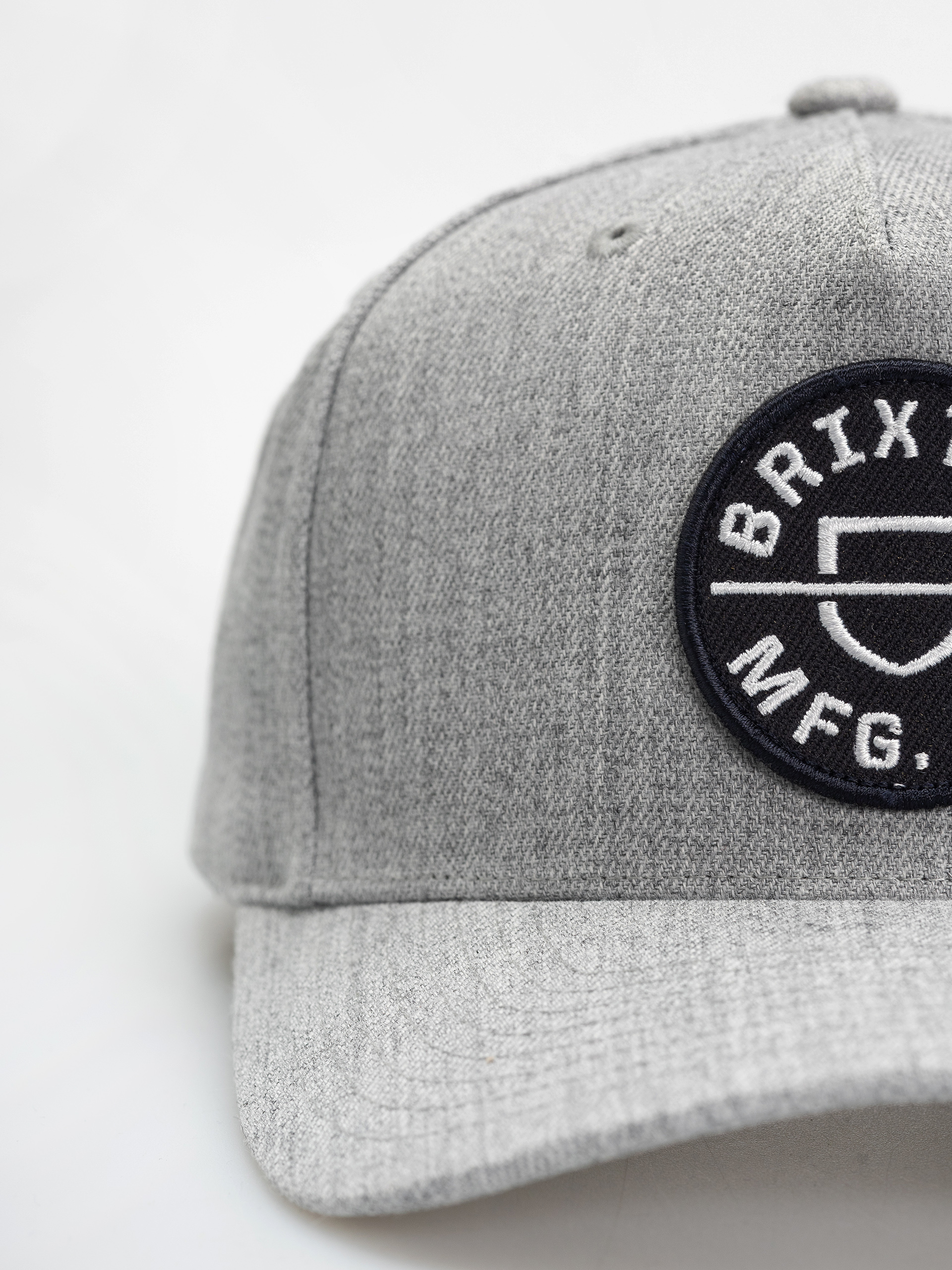 Brixton Crest C Mp Snapback Cap (light heather grey/light heath)