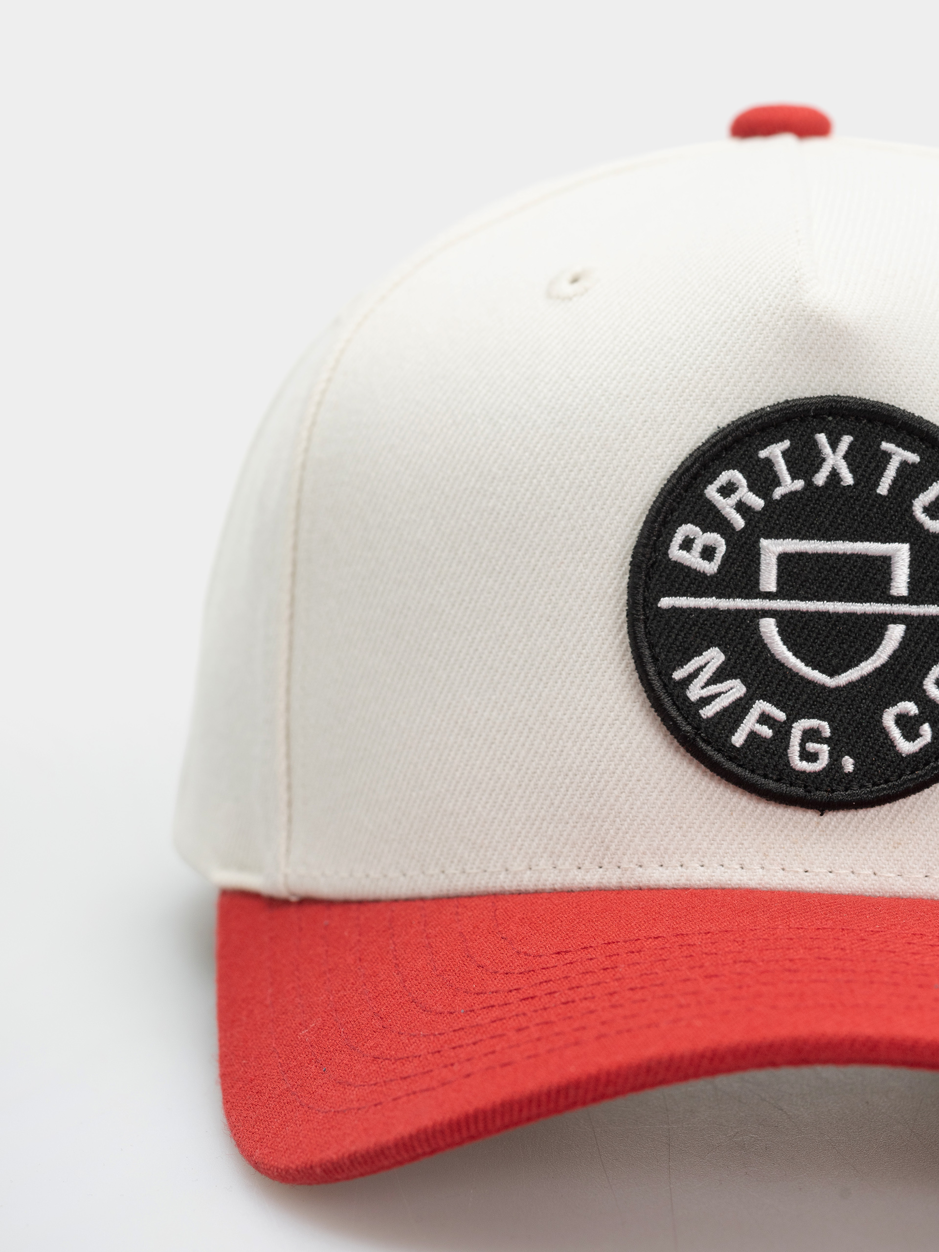 Brixton Crest C Mp Snapback Cap (off white/adrenaline rush)
