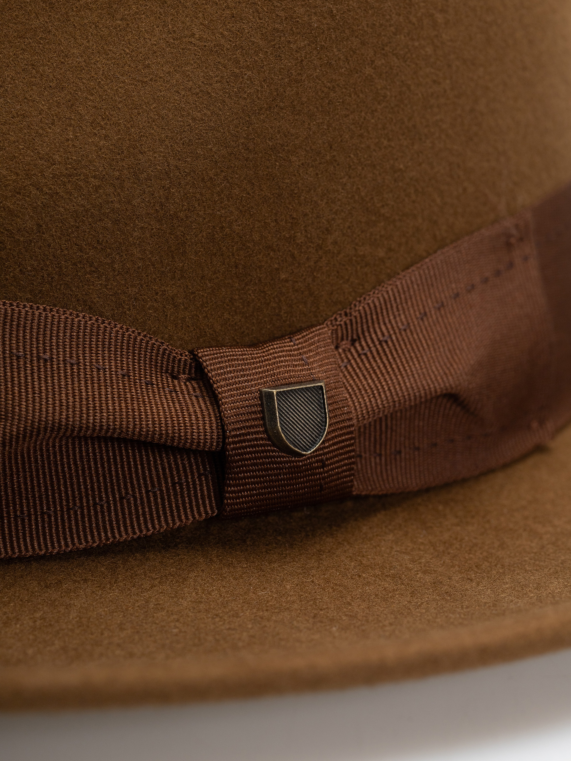 Brixton Swindle Convertabrim Fedora Hat (coffee/light brown)