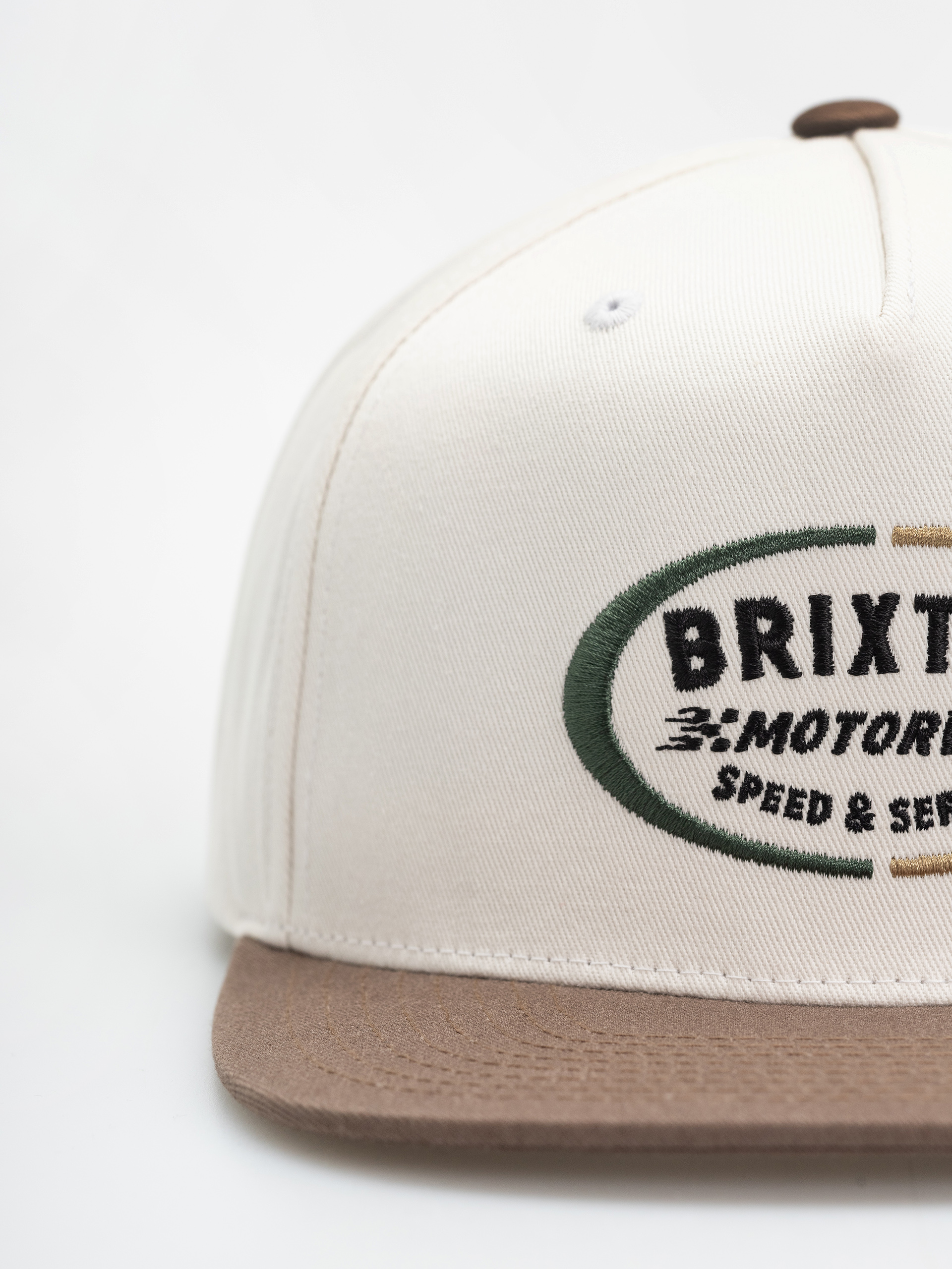 Brixton Rhett Mp Snpk Cap (off white/pinecone brown)