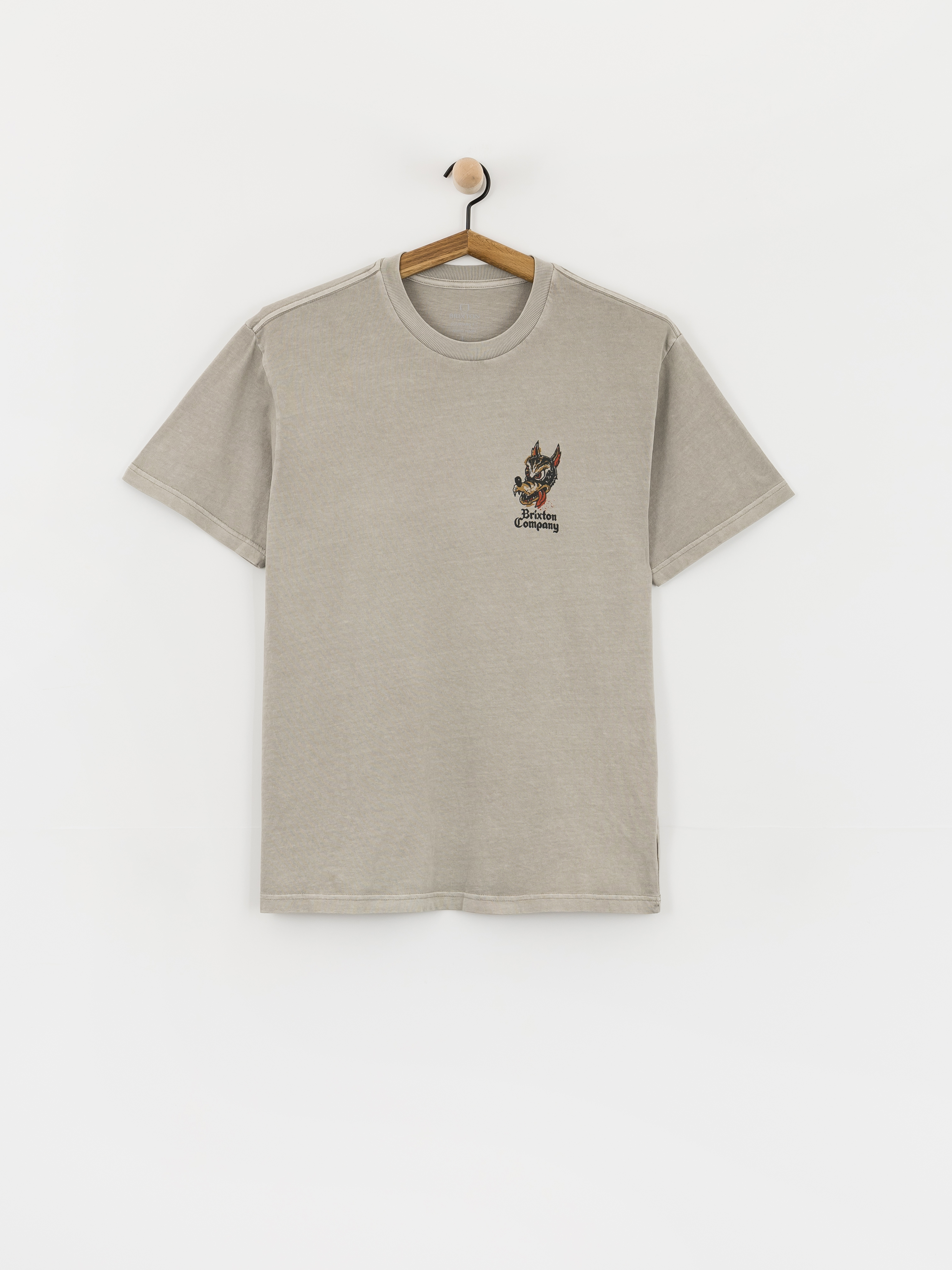 Brixton Dawg Stt T-Shirt (pebble stone worn wash)