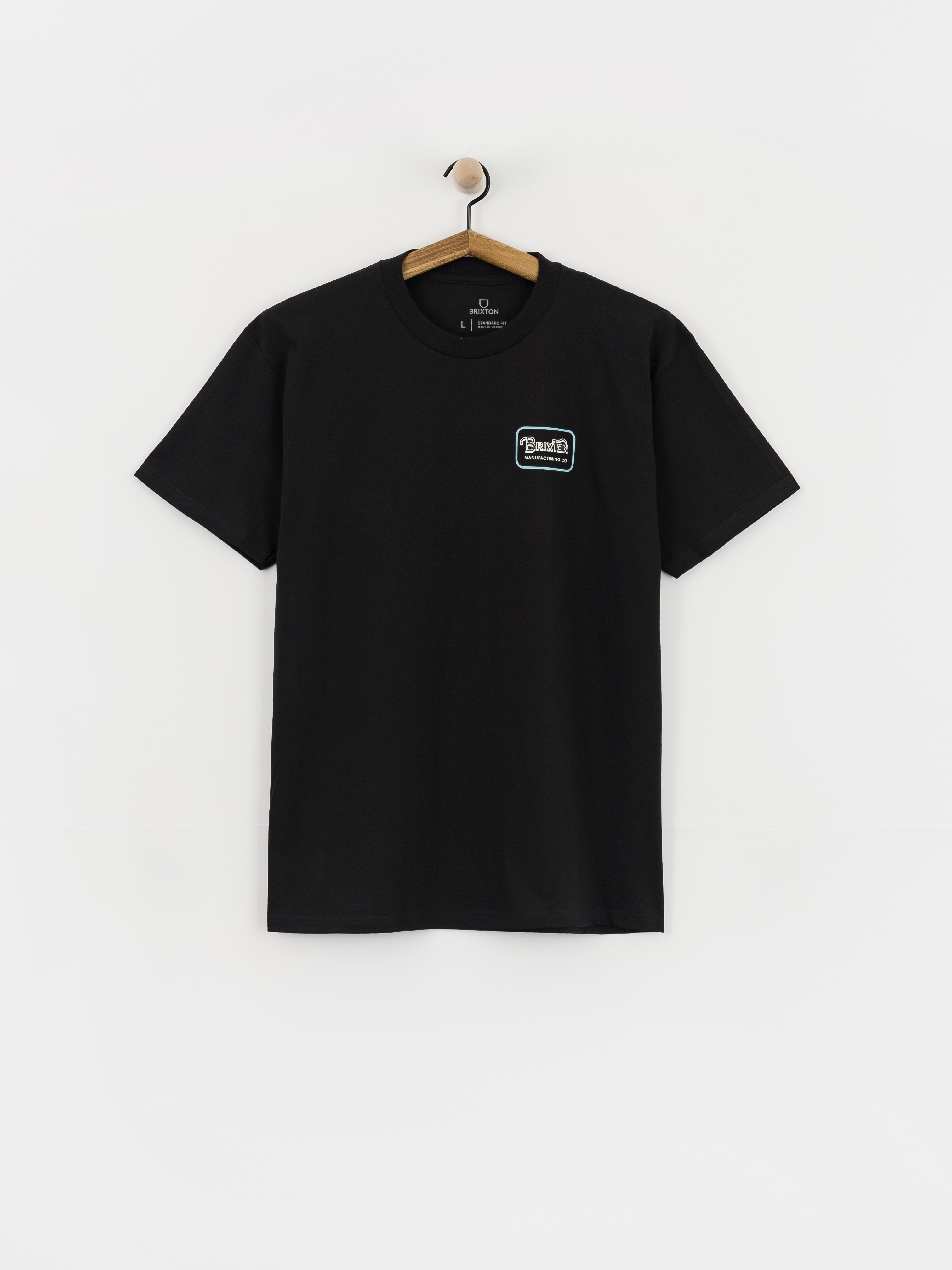 Brixton Grade Std T-Shirt (black/off white/retro blue)
