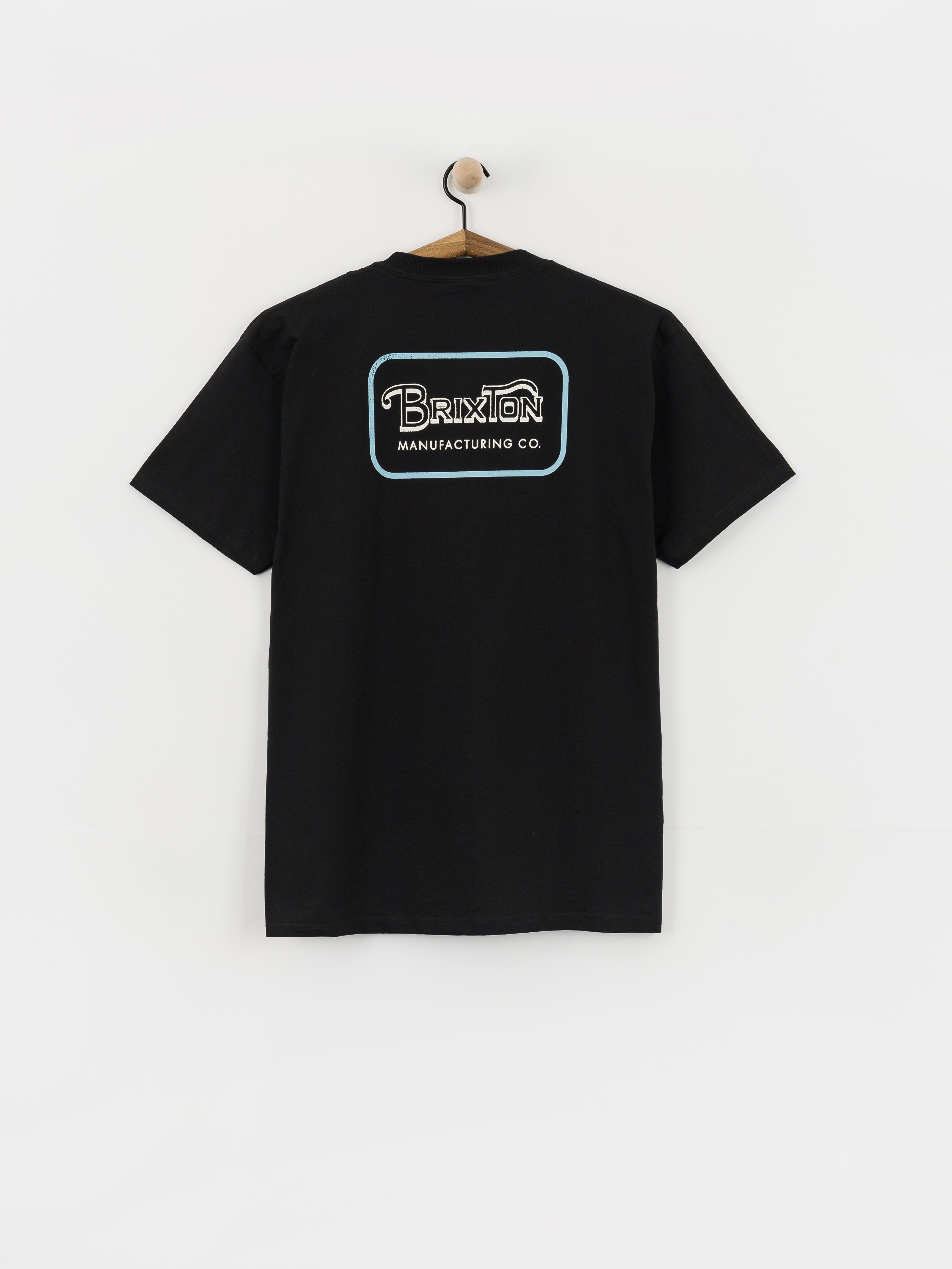 Brixton Grade Std T-Shirt (black/off white/retro blue)
