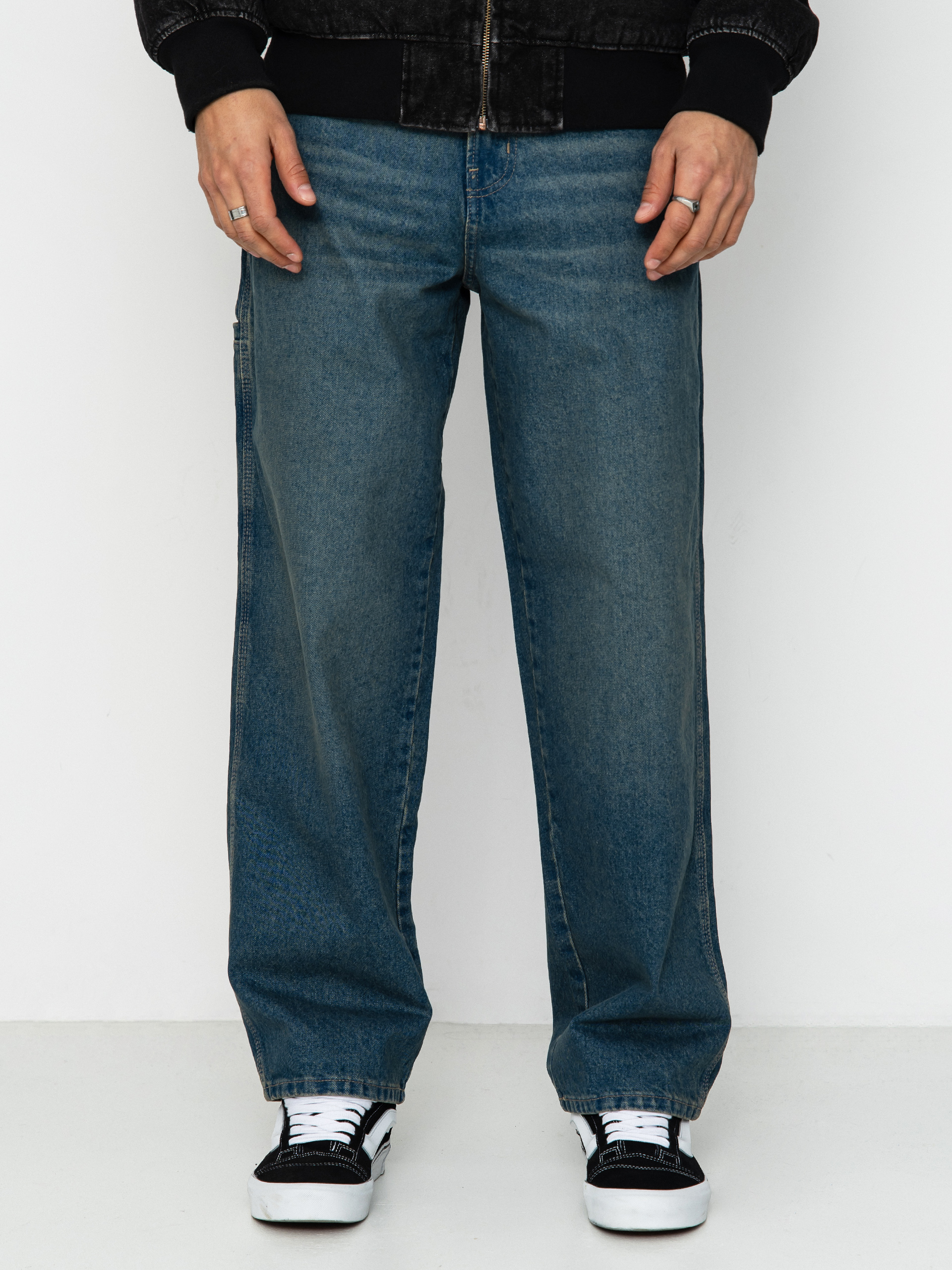 Dickies 958 Baggy Tapered Work Pants - blue, green (khaki tinted blue)