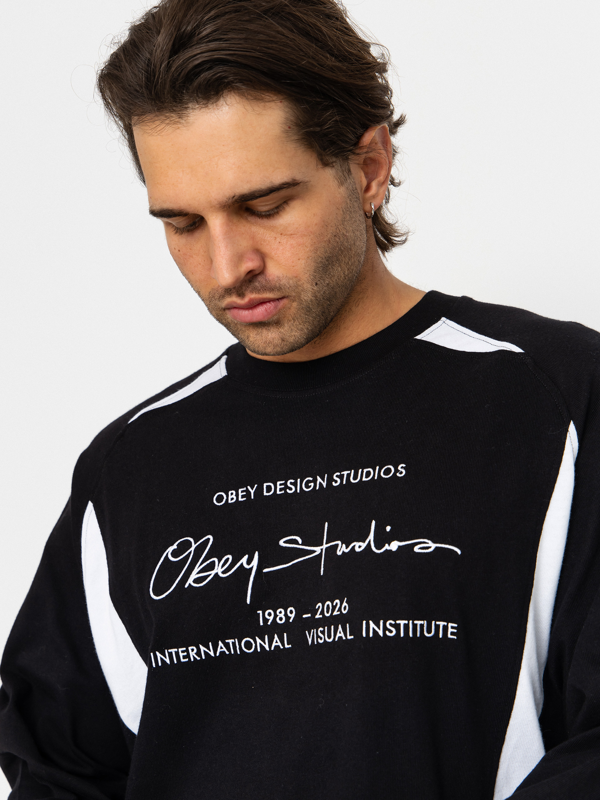 OBEY League Longsleeve (black multi)
