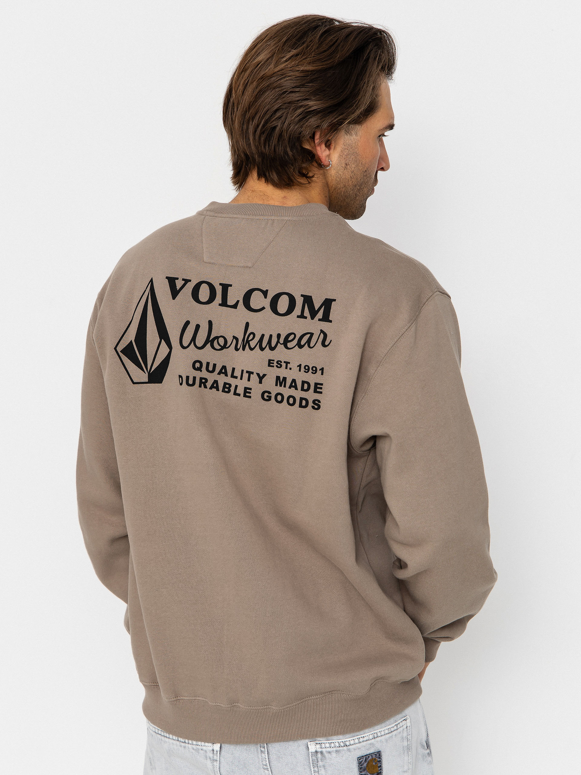 Volcom Single Stone Pw Crew Sweatshirt - beige (brindle)