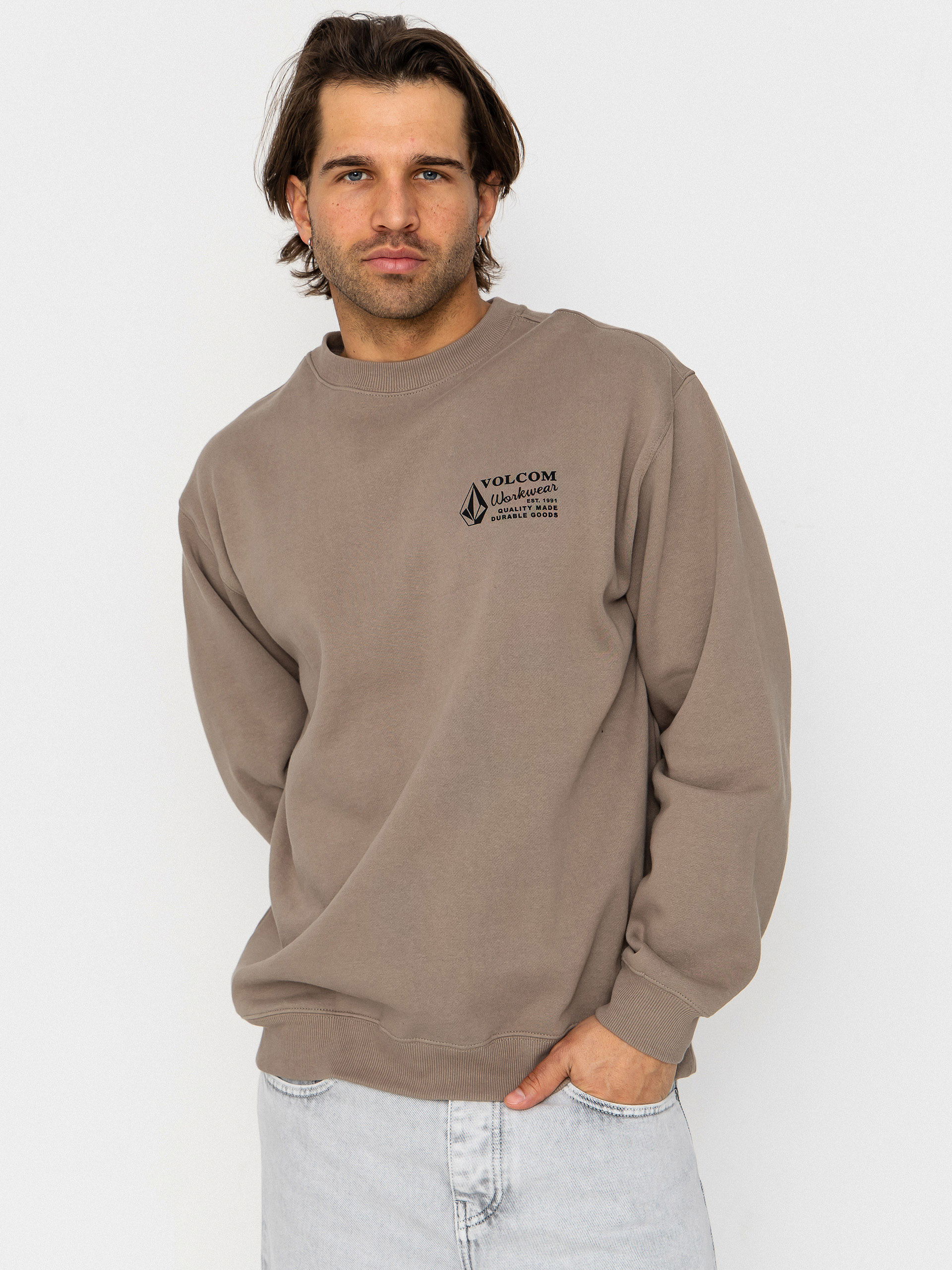 Volcom Workwear Crew Sweatshirt - brown (brindle)