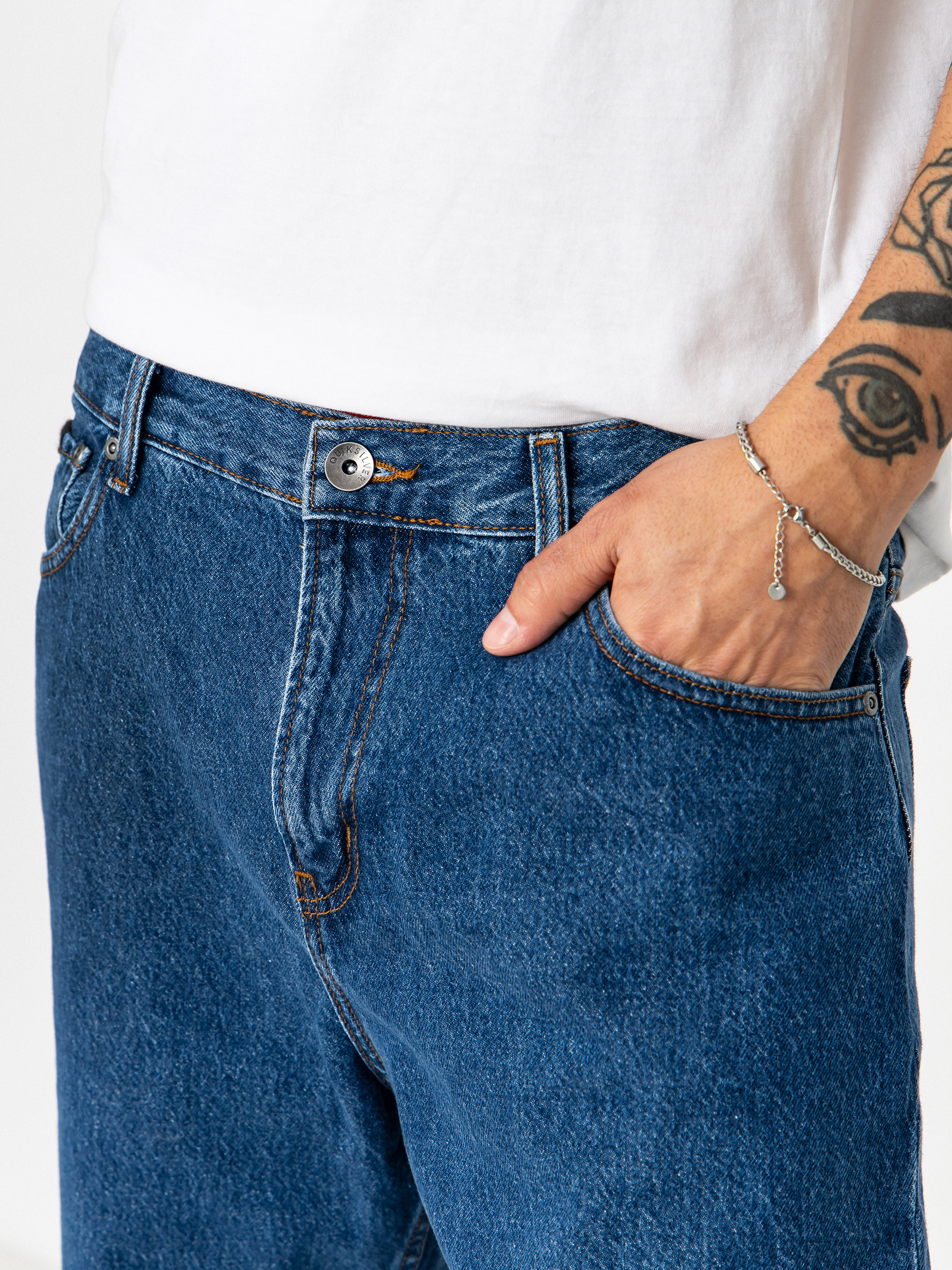 Quiksilver Baggy Denim Hose (stone indigo)