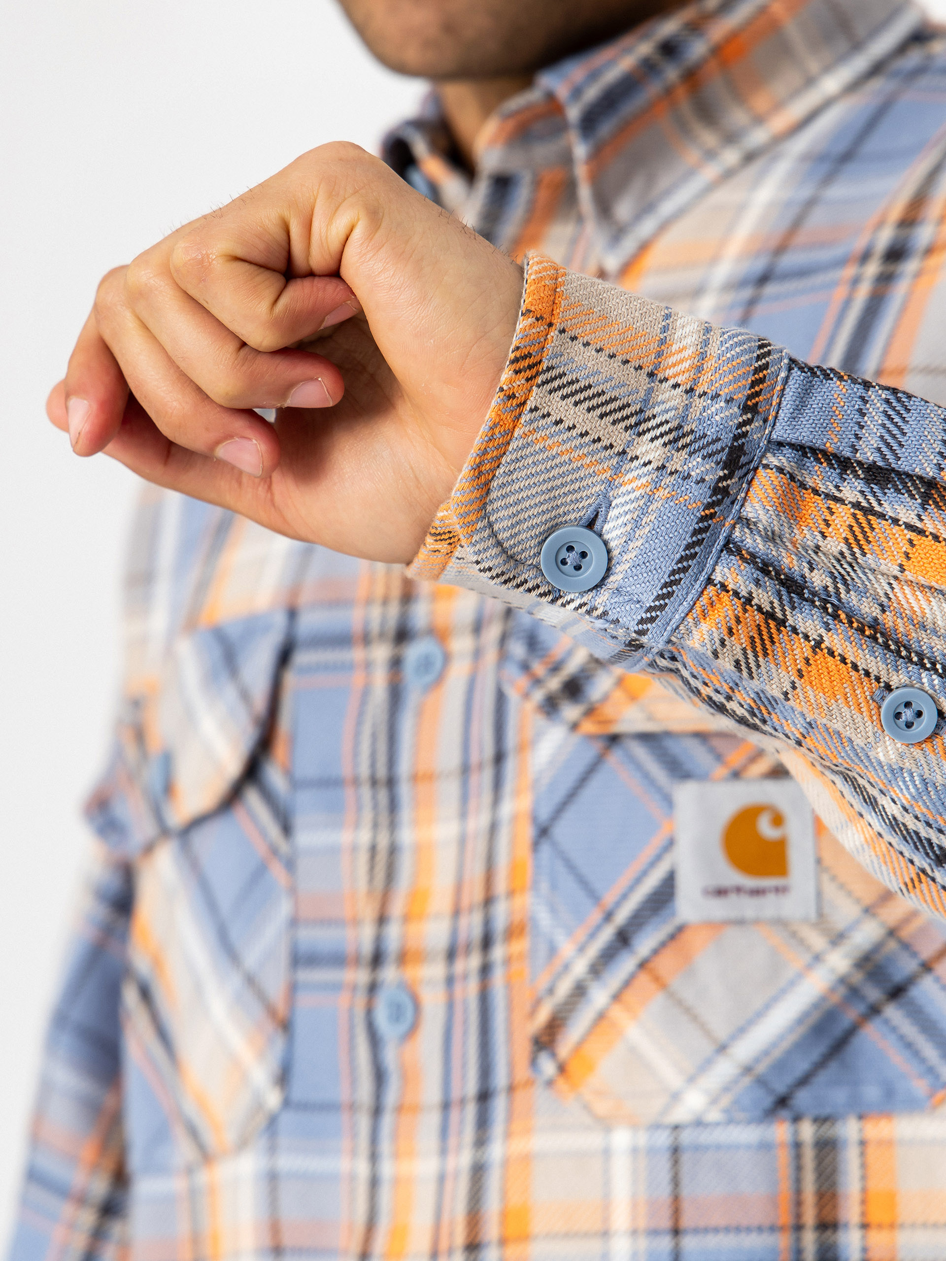 Carhartt WIP Tunick Hemd (tunick check/gentle blue)