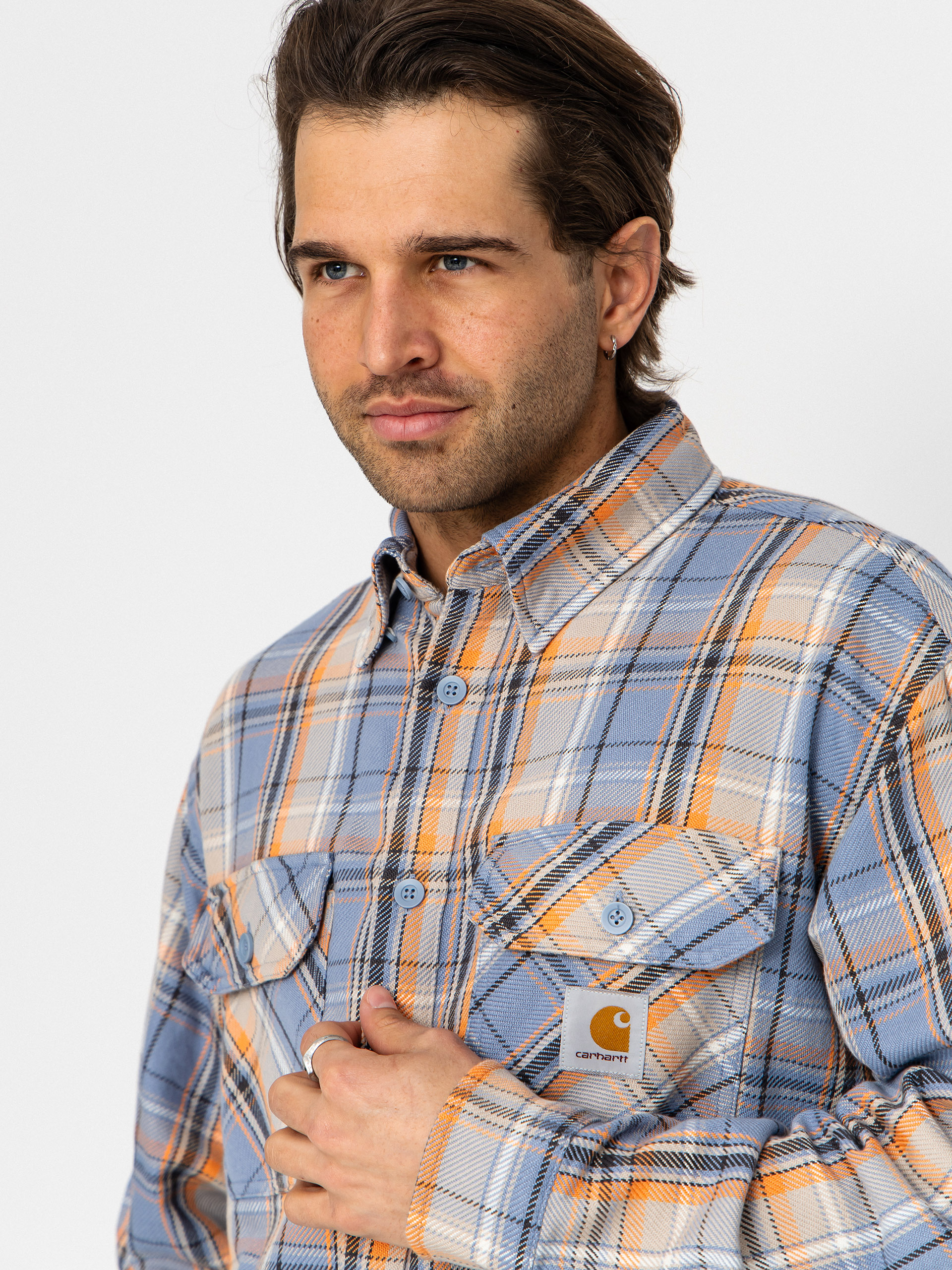 Carhartt WIP Tunick Hemd (tunick check/gentle blue)