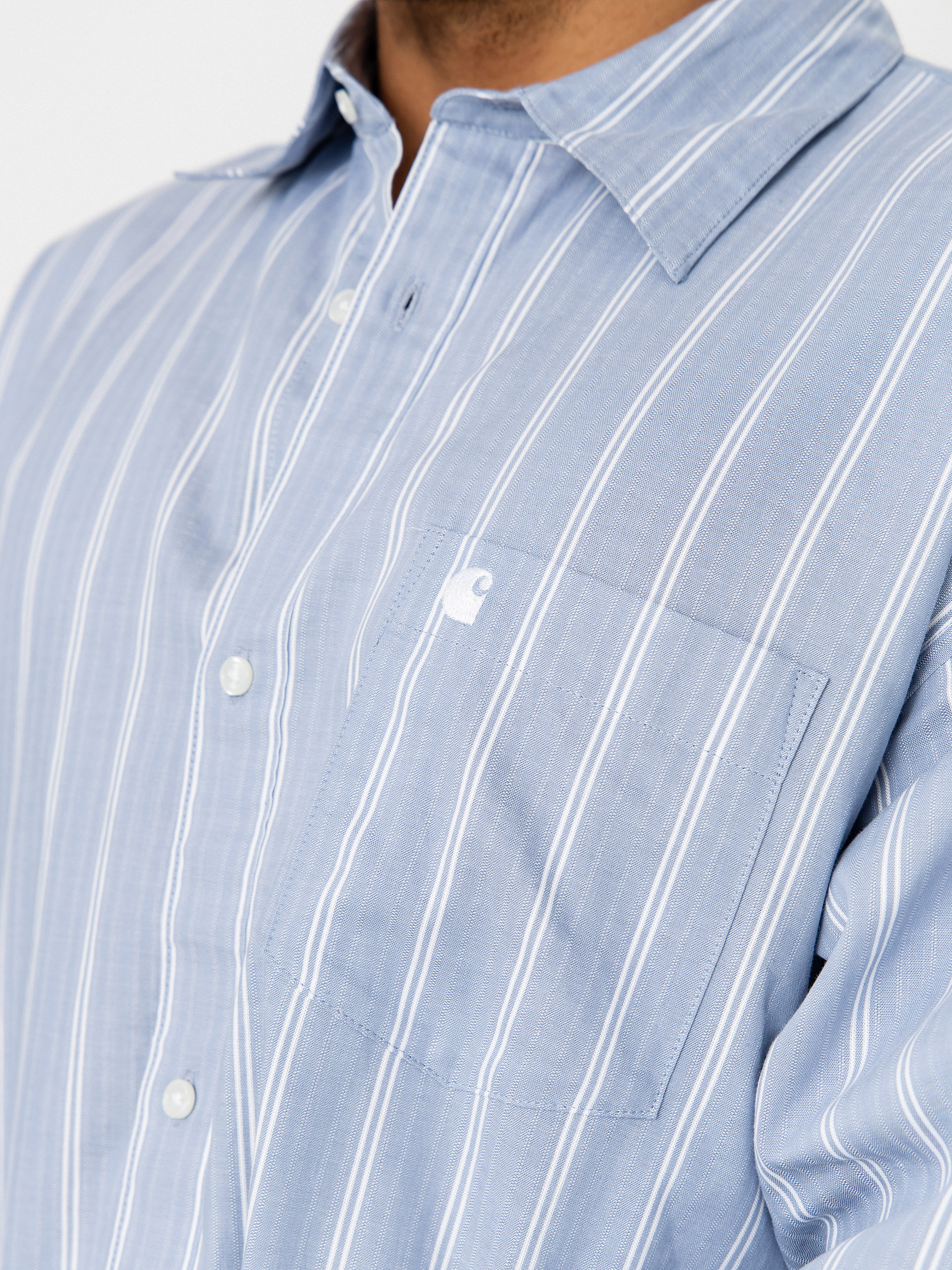 Carhartt WIP Beale Hemd (beale stripe/gentle blue/white)