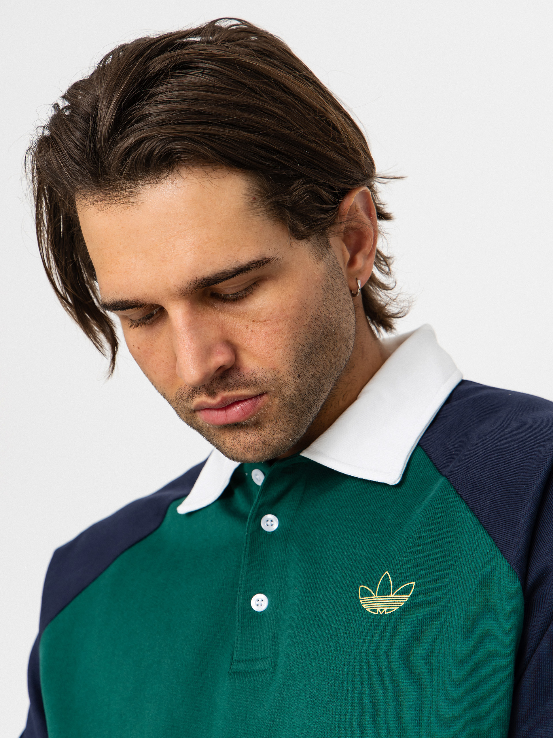 adidas Tyshawn Rugby Longsleeve (cgreen/legink)