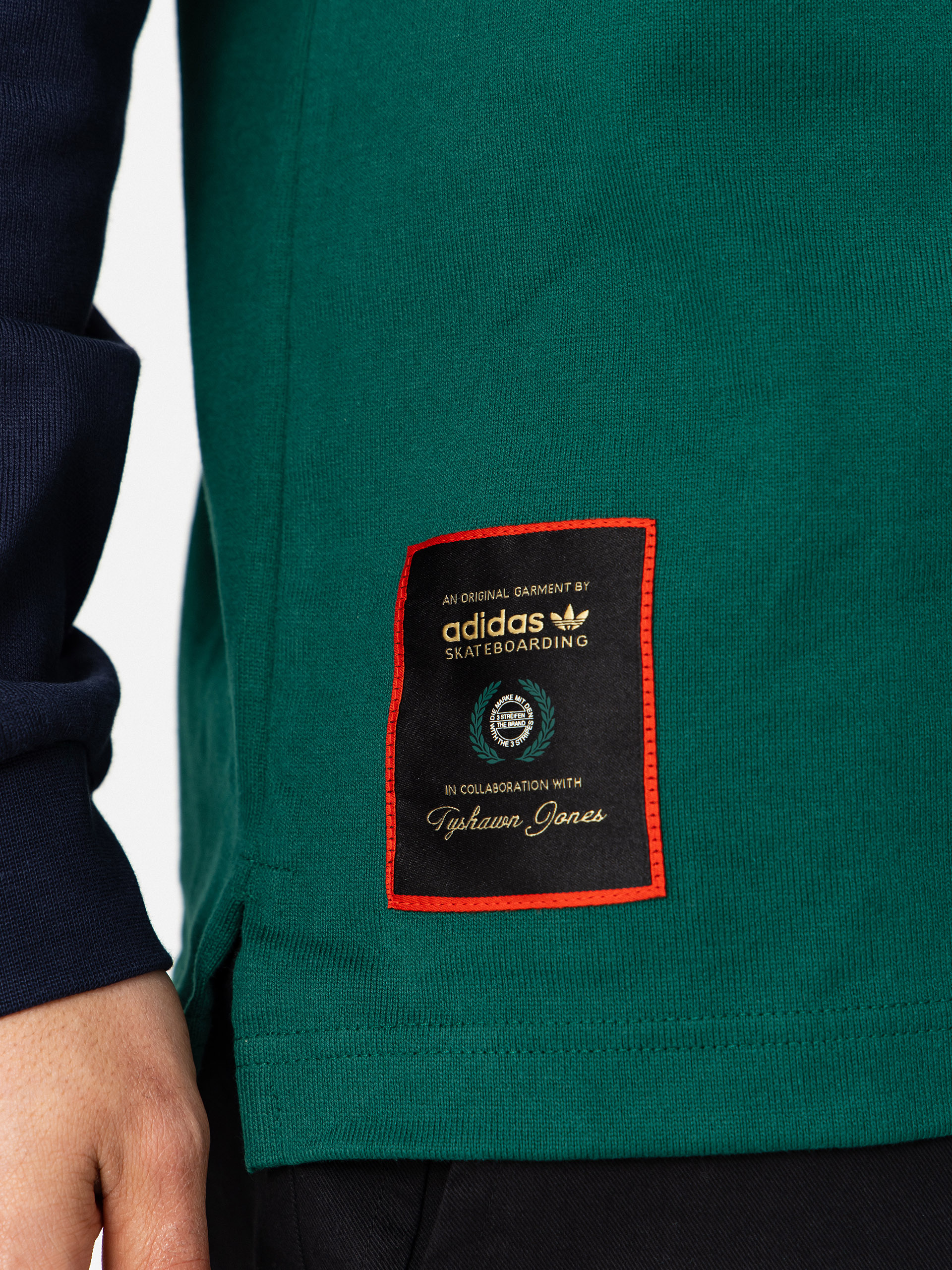 adidas Tyshawn Rugby Longsleeve (cgreen/legink)