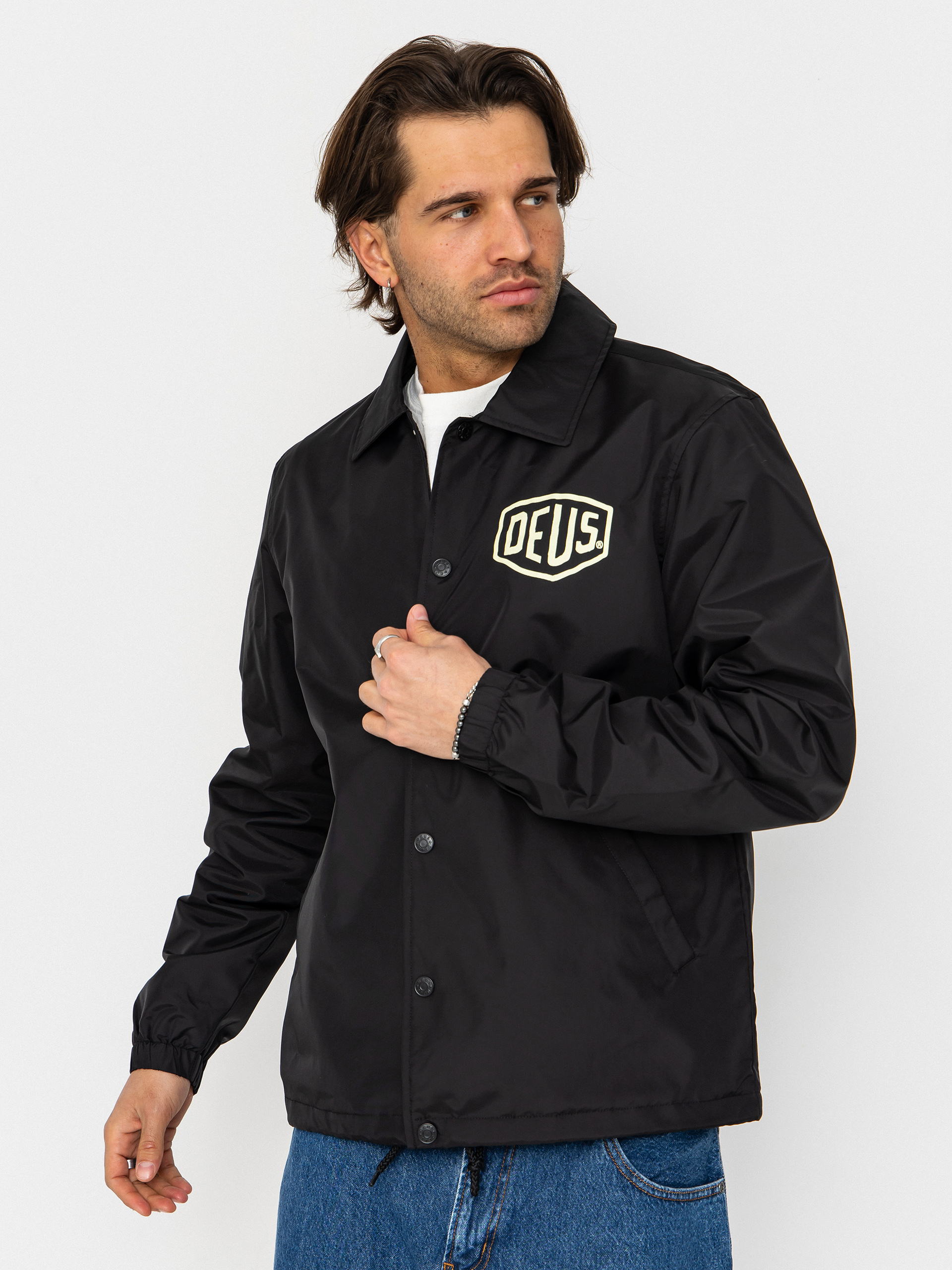 Deus Ex Machina Venice Coach Jacket (black)