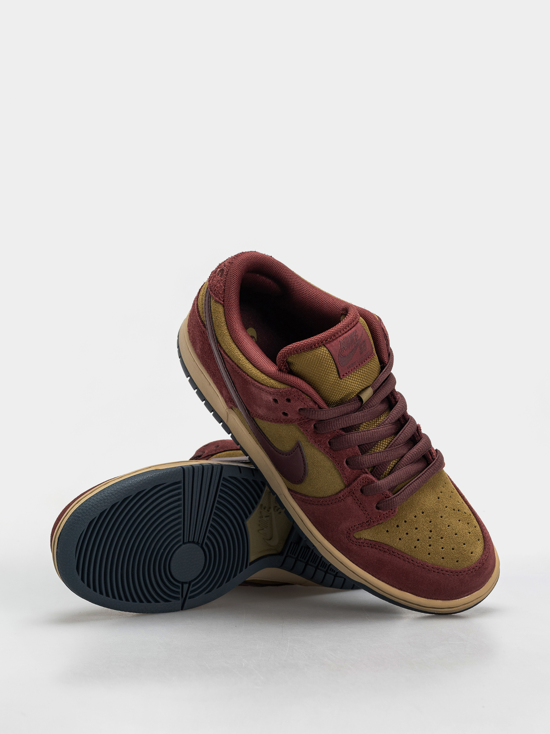 Nike SB Dunk Low Pro Schuhe (dark team red/burgundy crush olive flak)