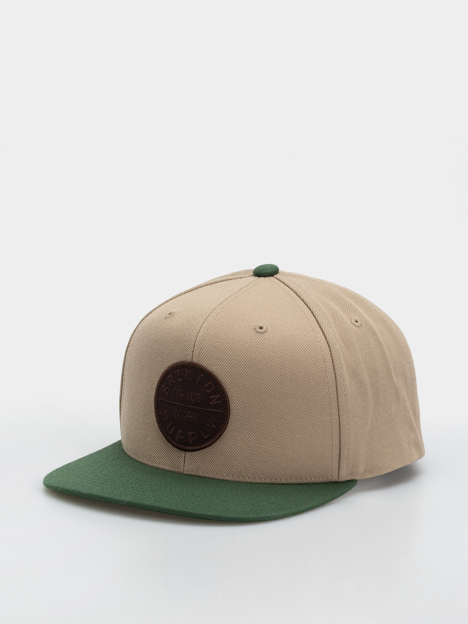 Brixton Oath Iii Snapback Cap (khaki/primal green)
