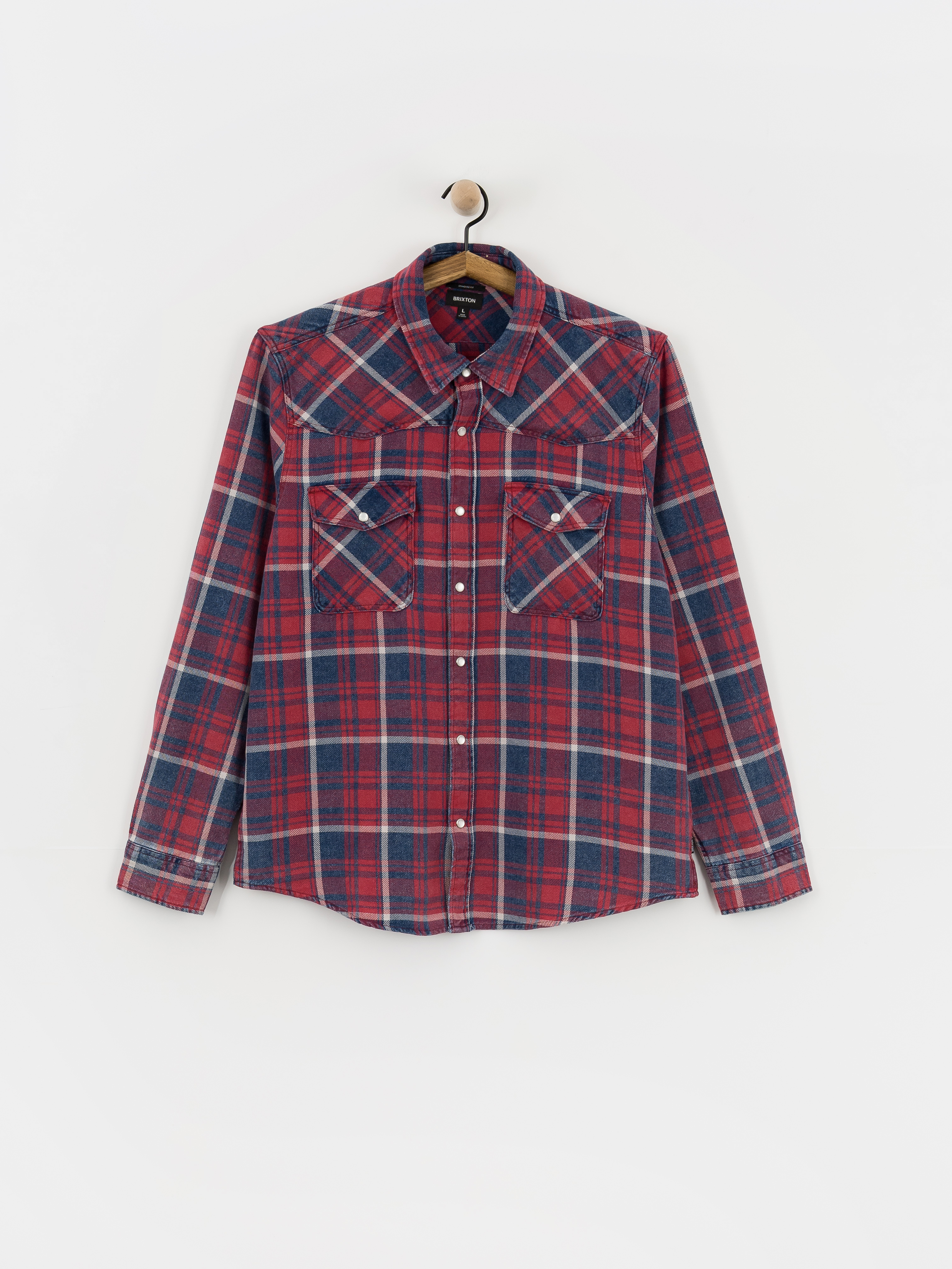 Brixton Waylon Lw Overshirt Shirt (denim plaid)