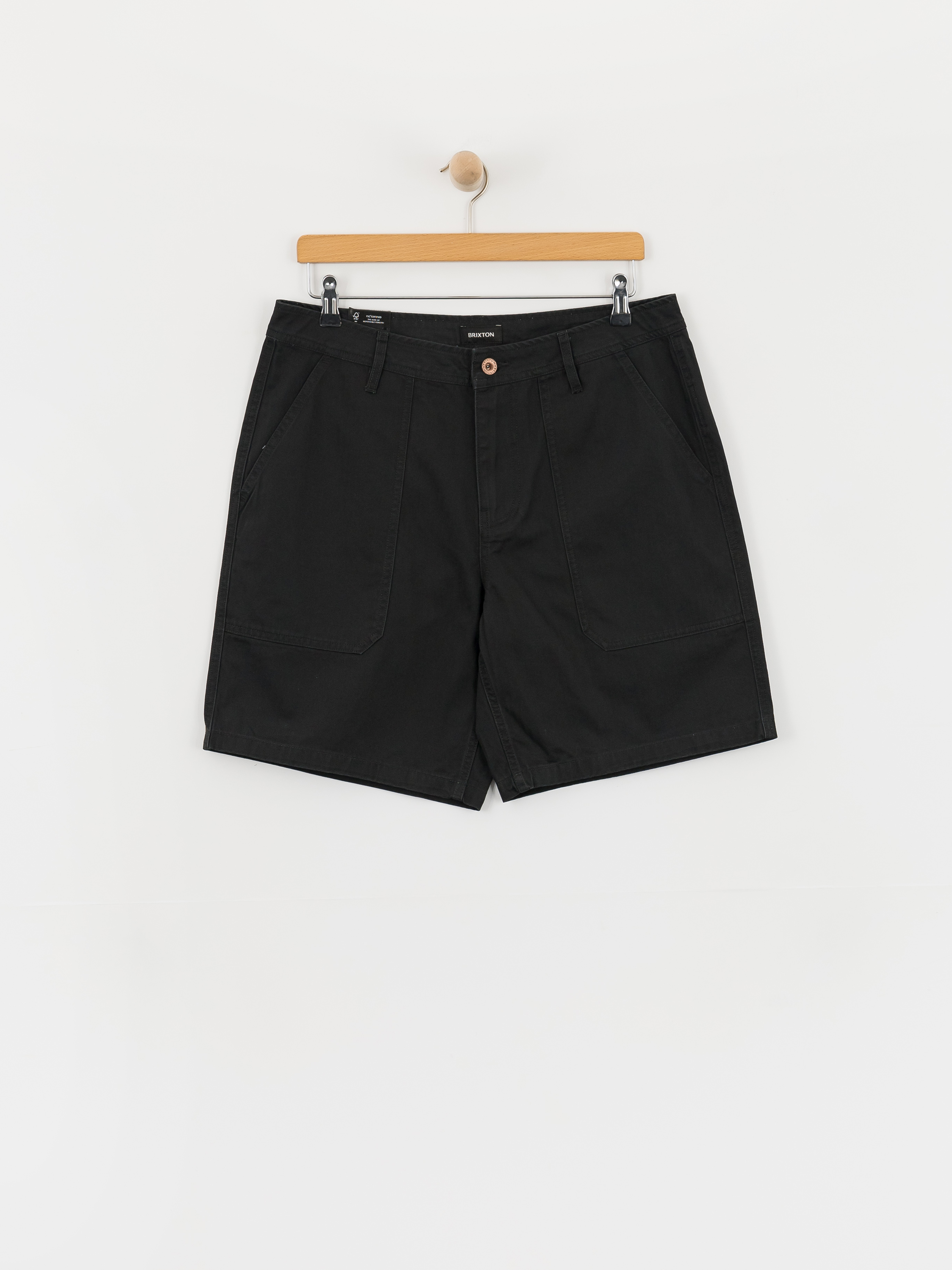 Brixton Surplus Vw Herringbone Shorts (washed black)