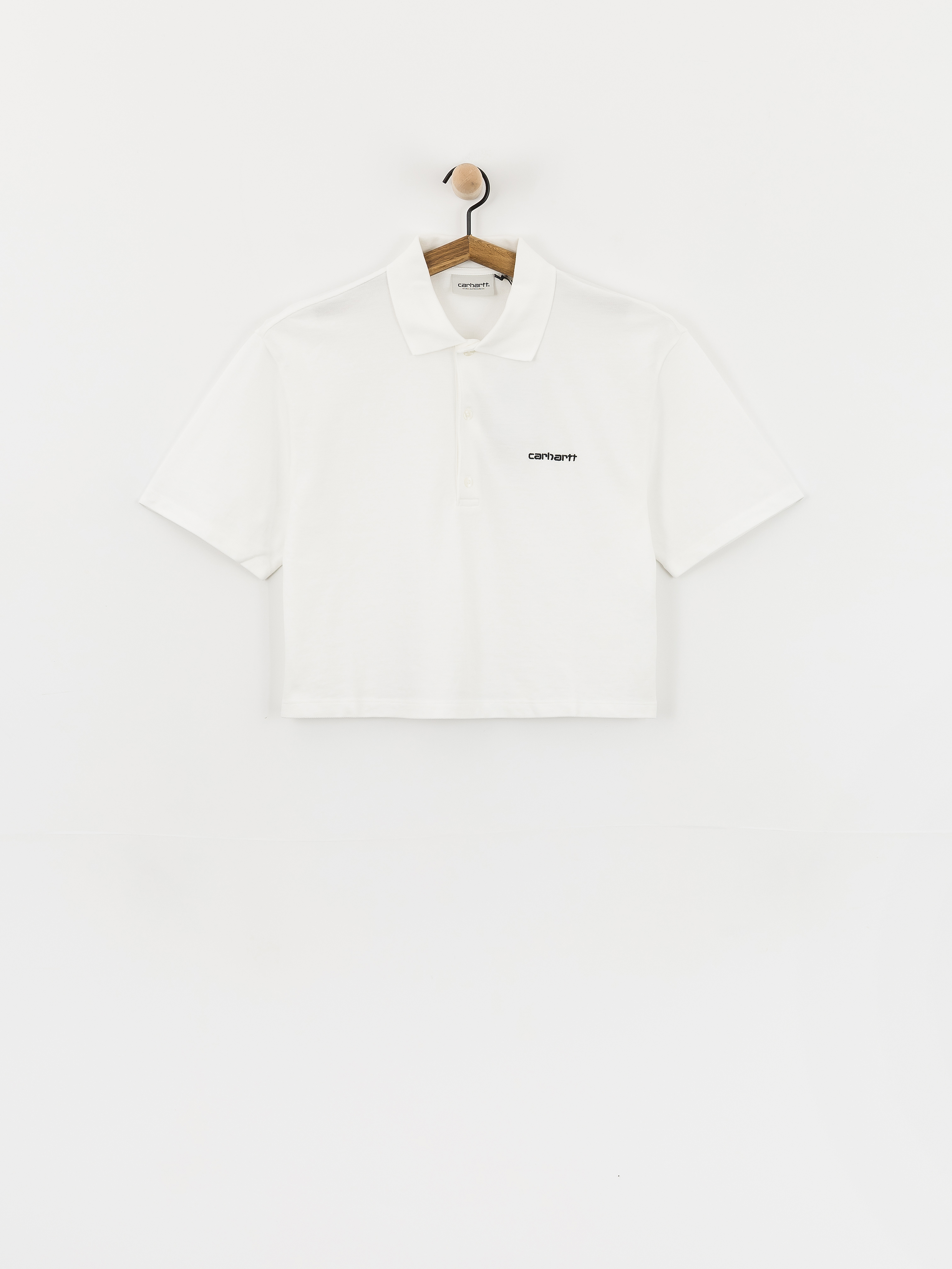 Carhartt WIP T-Shirt Script Polo Wmn (white/black)