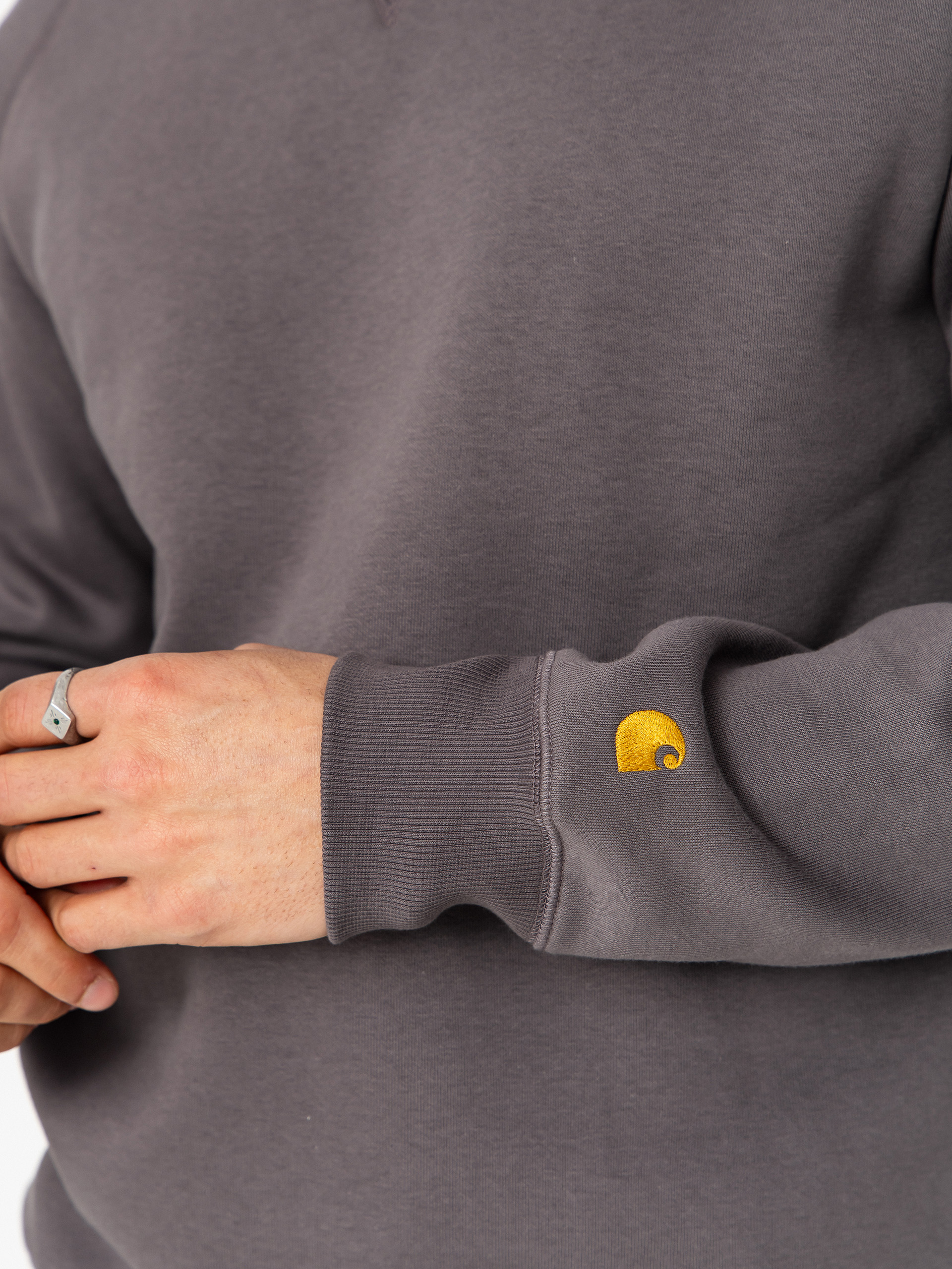 Carhartt WIP Sweatshirt Chase (porphyry/gold)