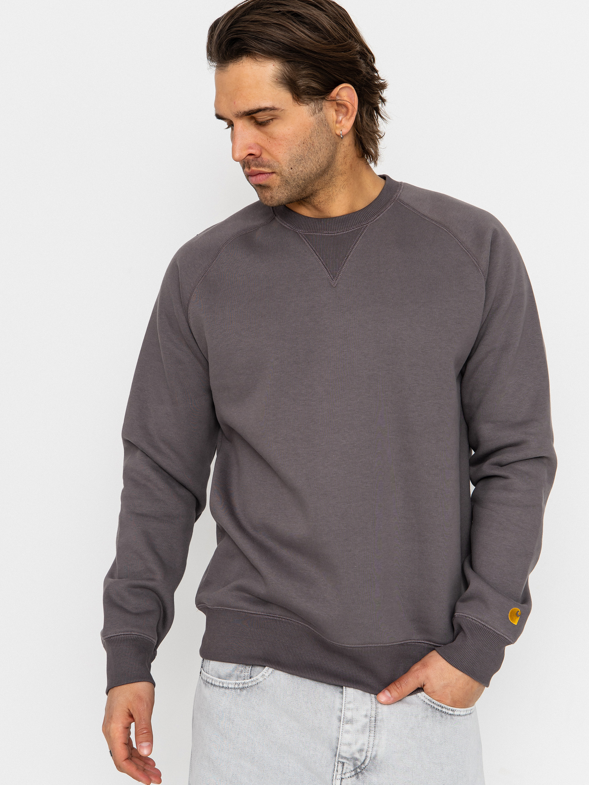 Carhartt WIP Sweatshirt Chase (porphyry/gold)