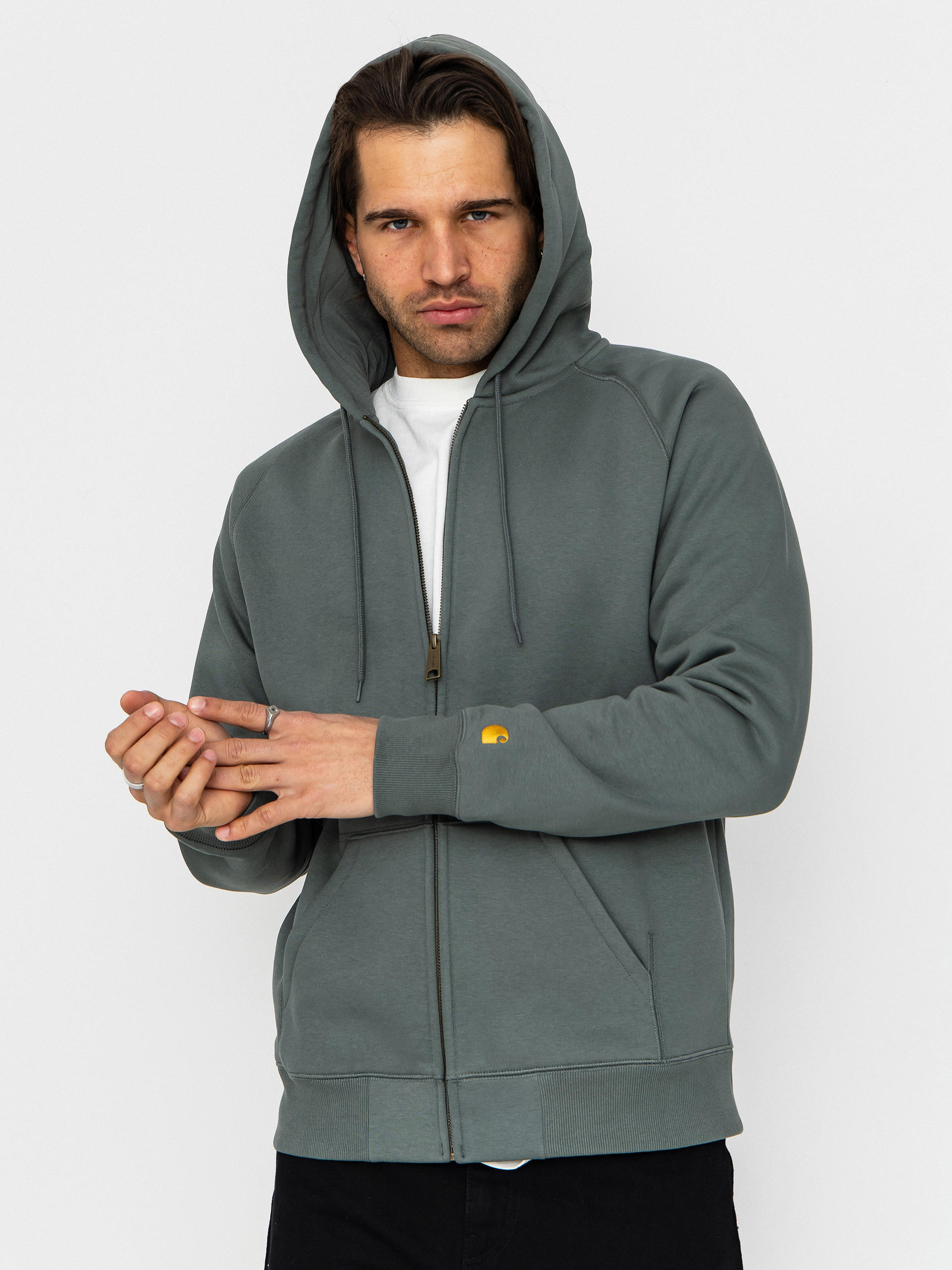 美品Carhartt スウェットパーカー HOODED CHASE JACKET Hooded Chase Jacket – Premier