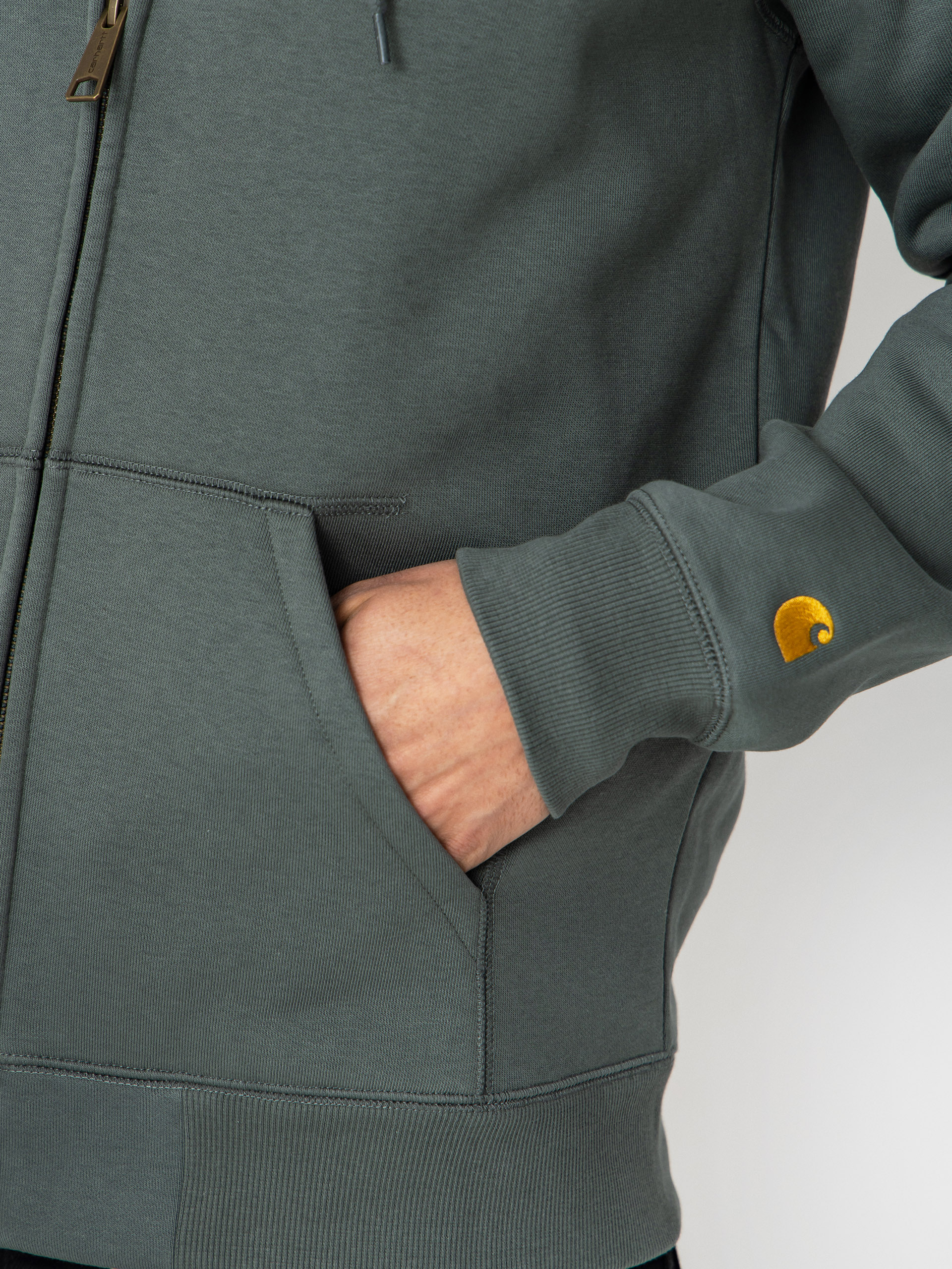 Carhartt WIP Hoodie Chase ZHD (velvet green/gold)