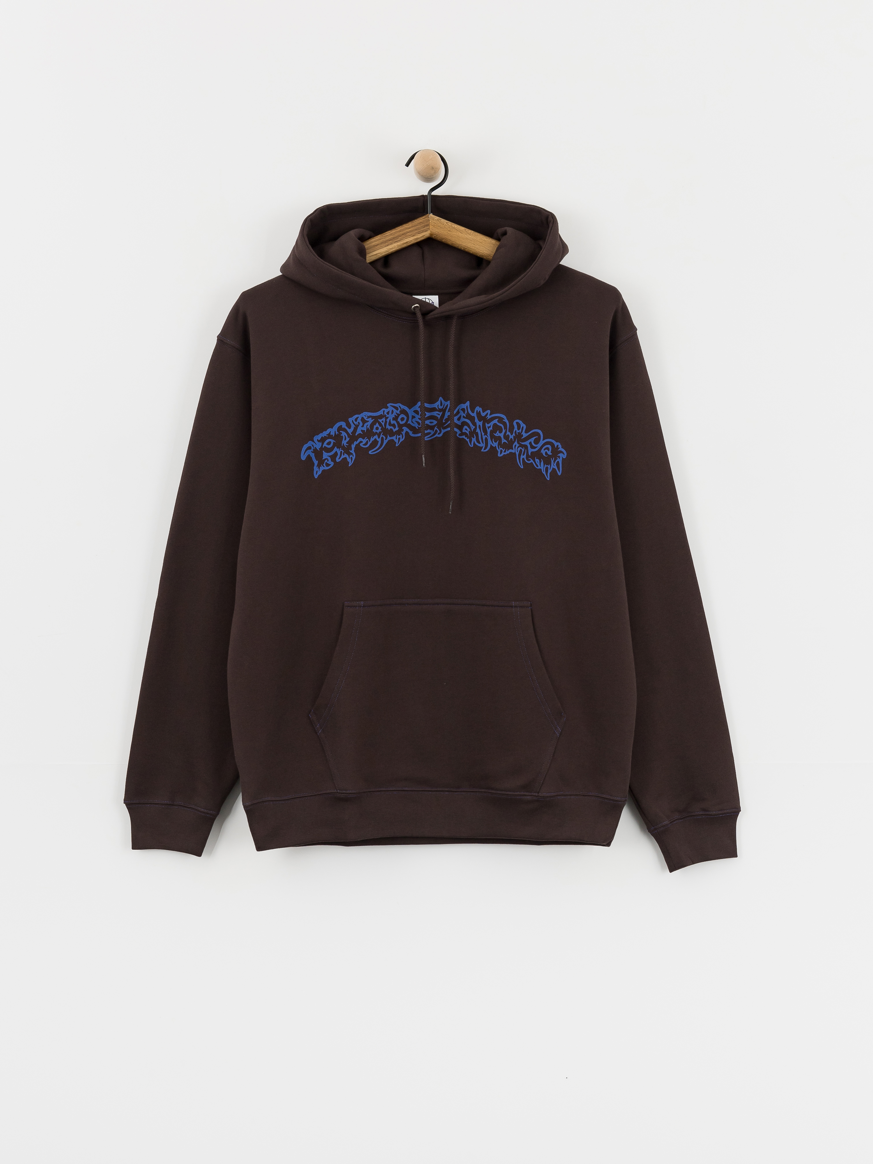 Polar Skate Contrast Dave Crude Logo HD Hoodie (chocolate)