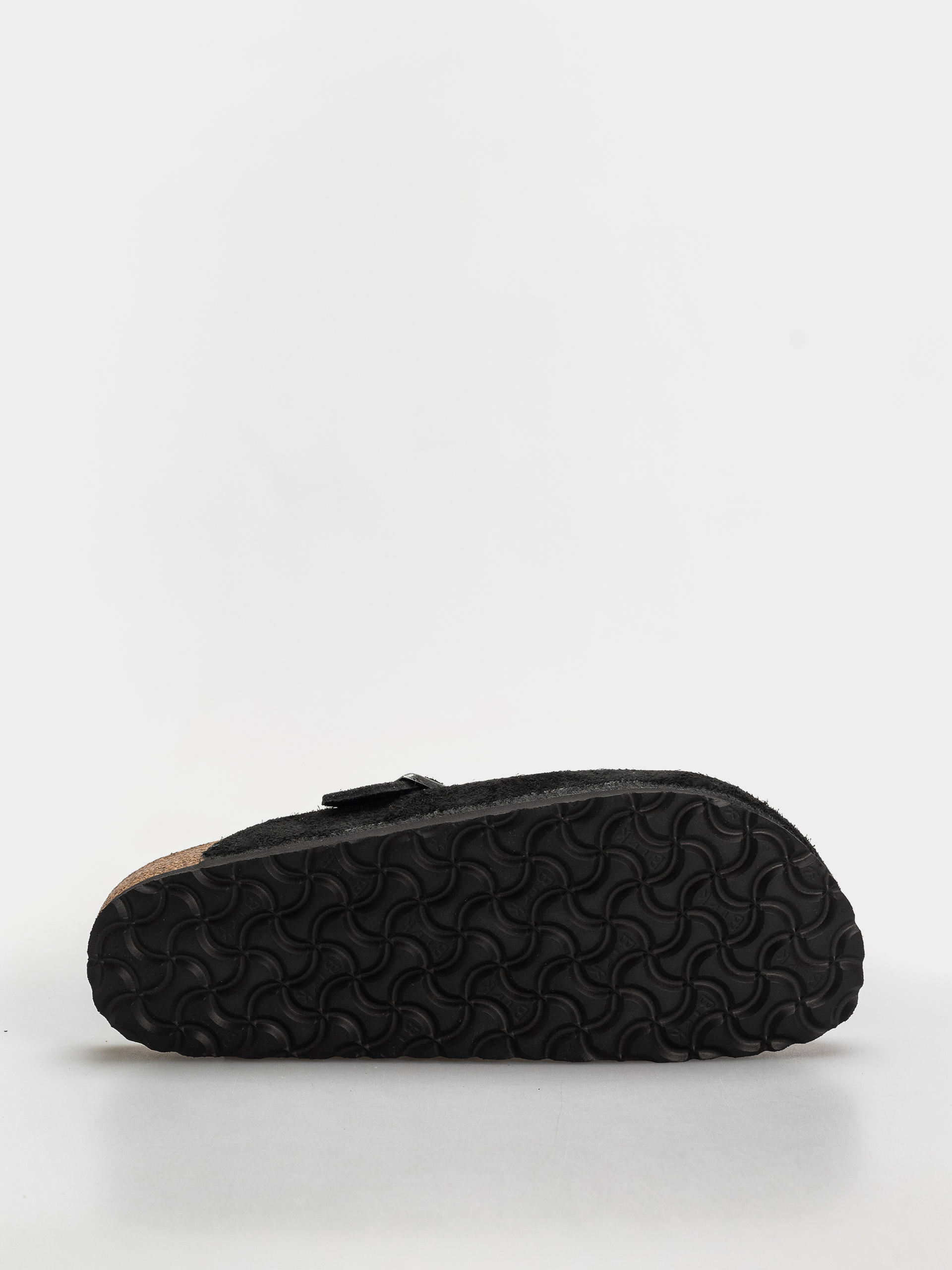 Birkenstock Boston Suede Leather Narrow Flip-flops (black)