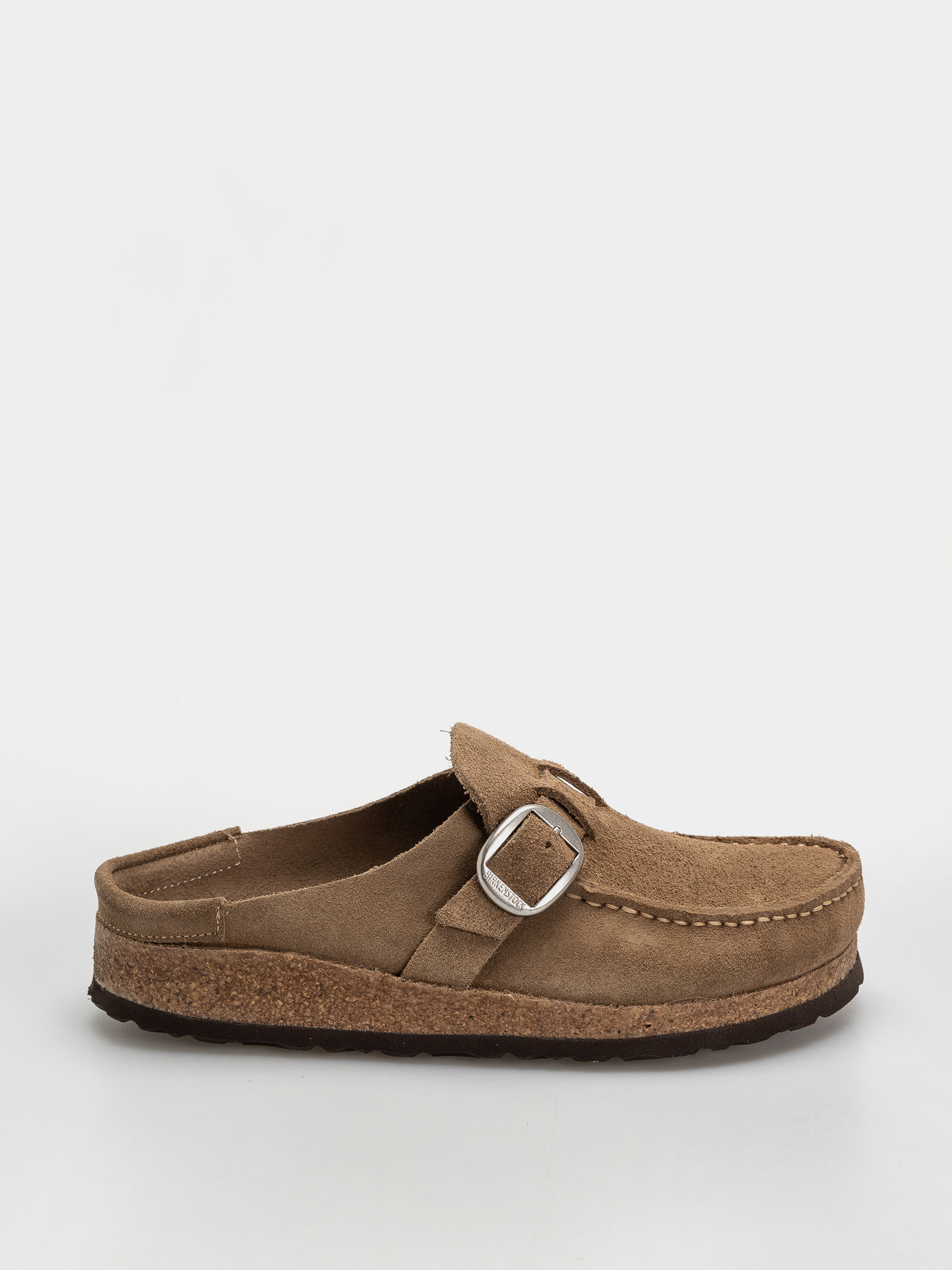 Birkenstock Buckley Suede Leather Narrow Wmn Flip-flops (gray taupe)