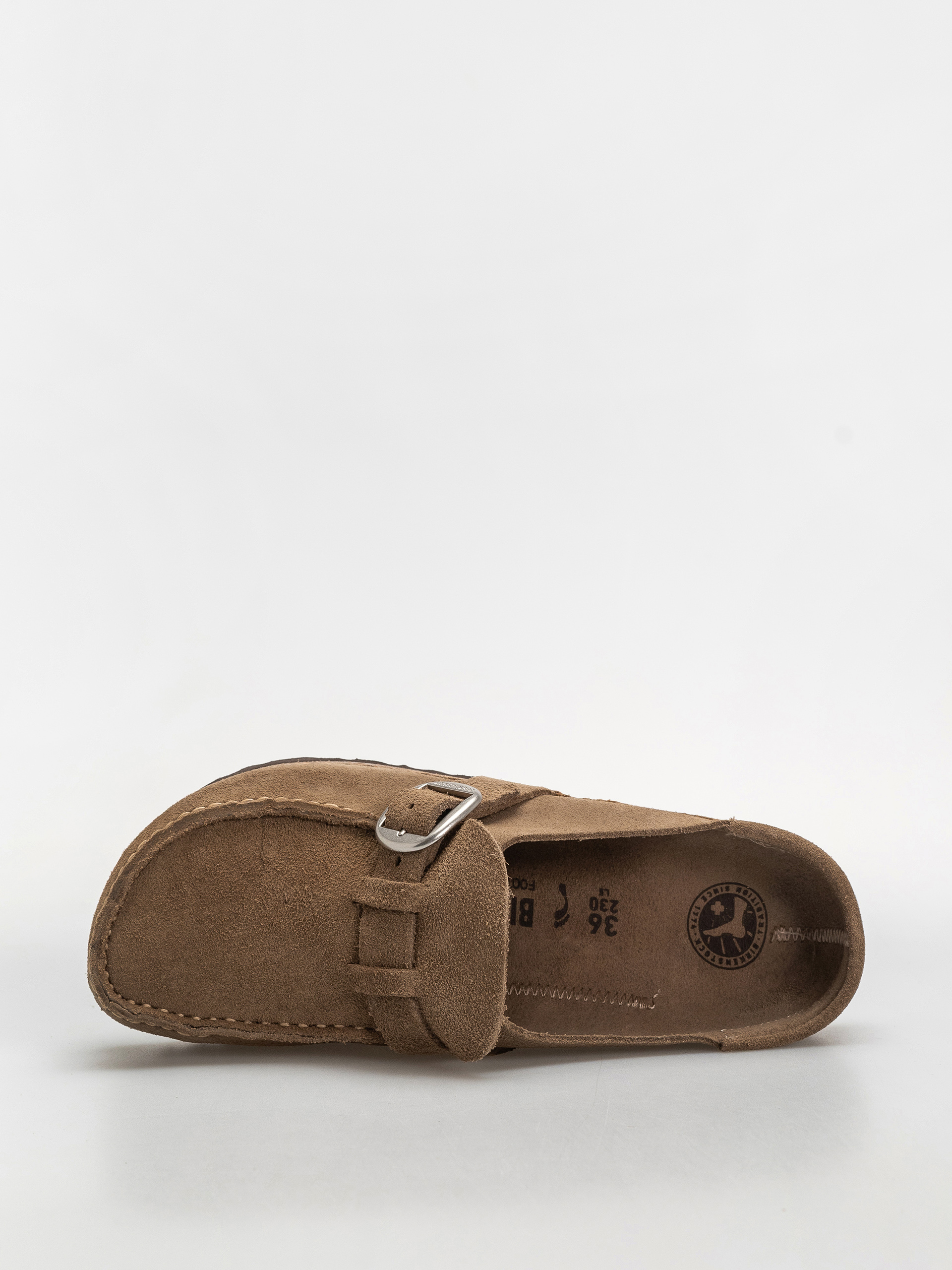 Birkenstock Buckley Suede Leather Narrow Wmn Flip Flops (gray taupe)