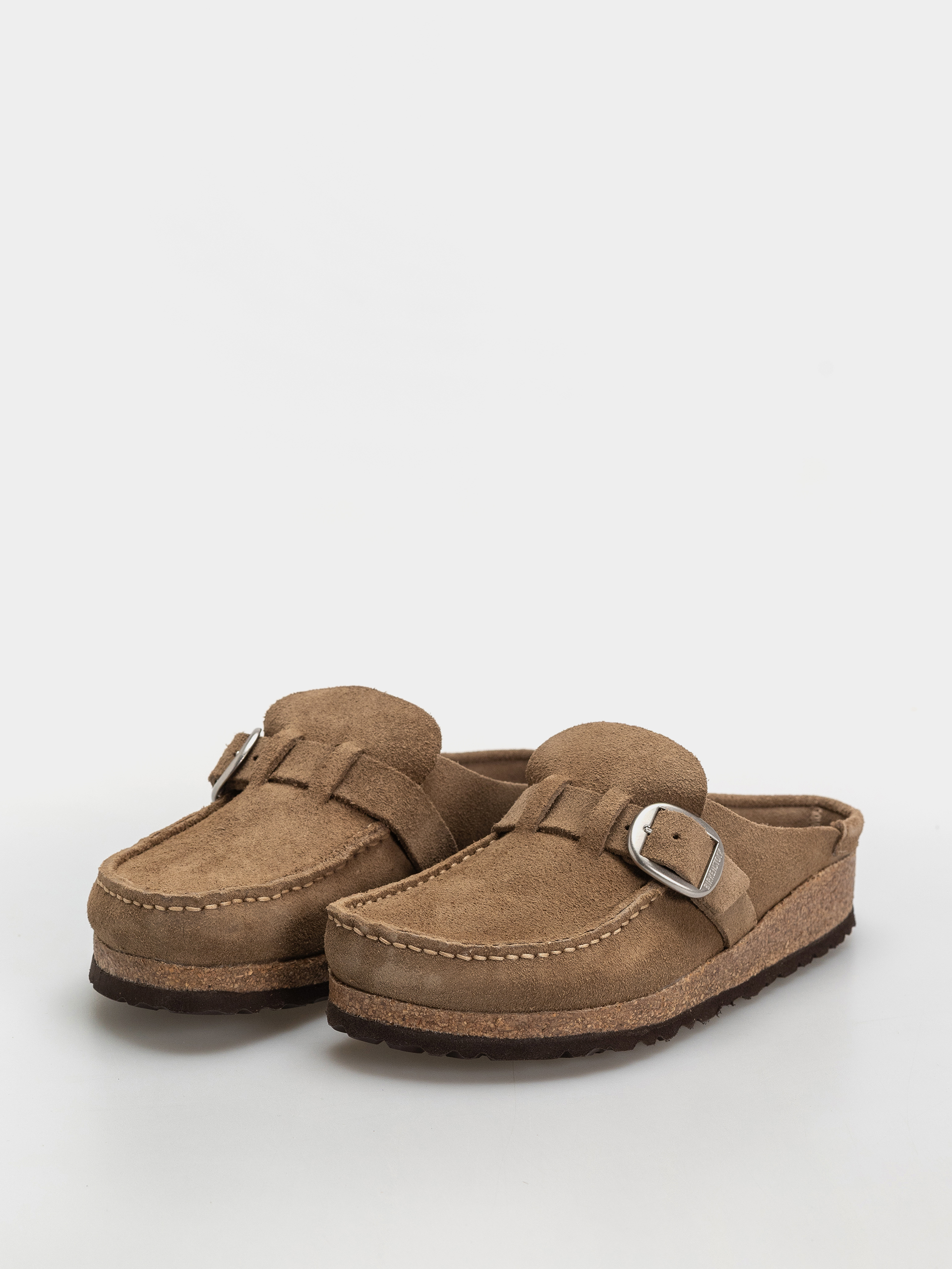 Birkenstock Buckley Suede Leather Narrow Wmn Flip-flops (gray taupe)