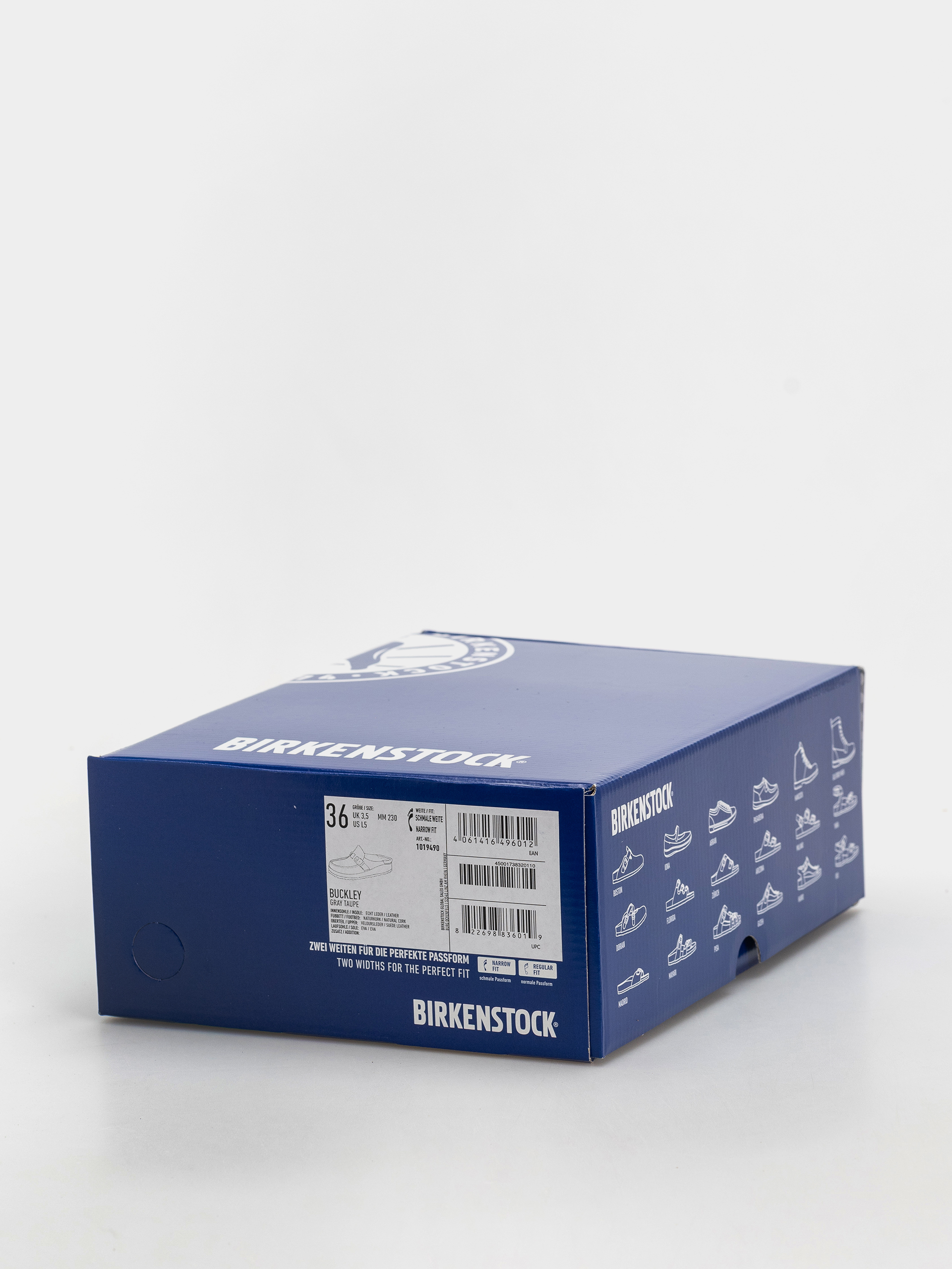 Birkenstock Buckley Suede Leather Narrow Wmn Flip Flops (gray taupe)