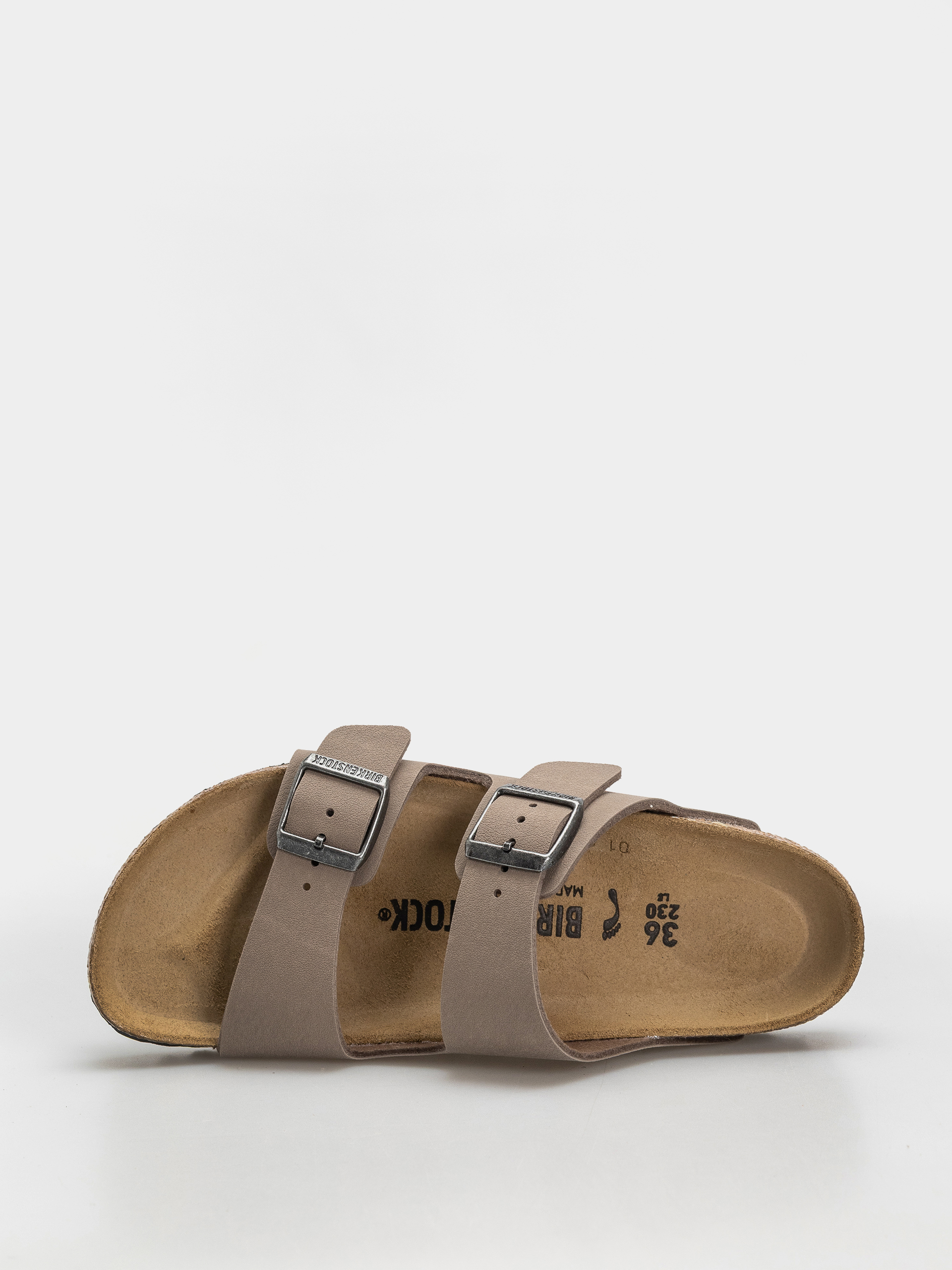 Birkenstock Arizona Birkibuc Narrow Flip-flops (gray taupe)