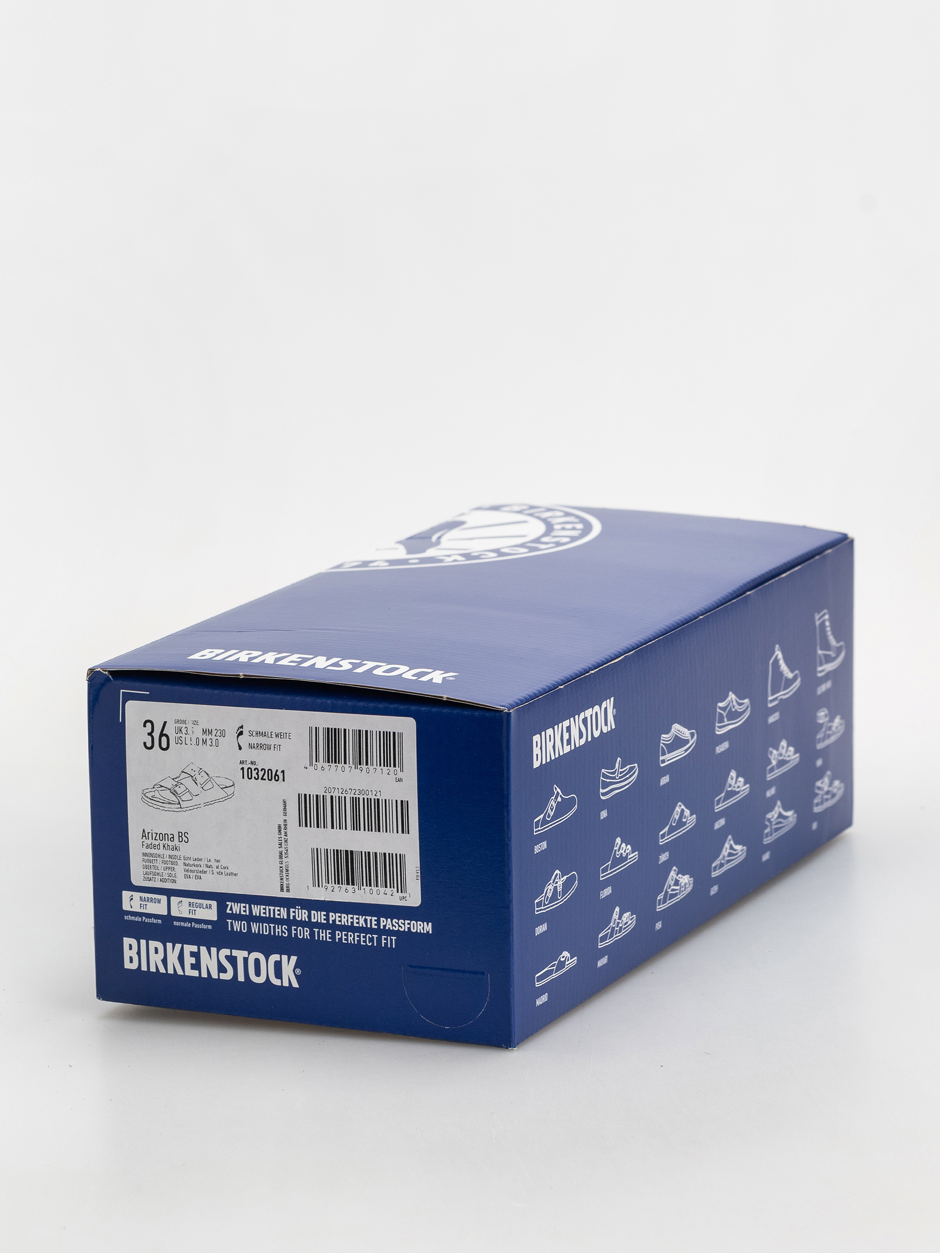 Birkenstock Arizona Suede Leather Narrow Flip-flops (faded khaki)