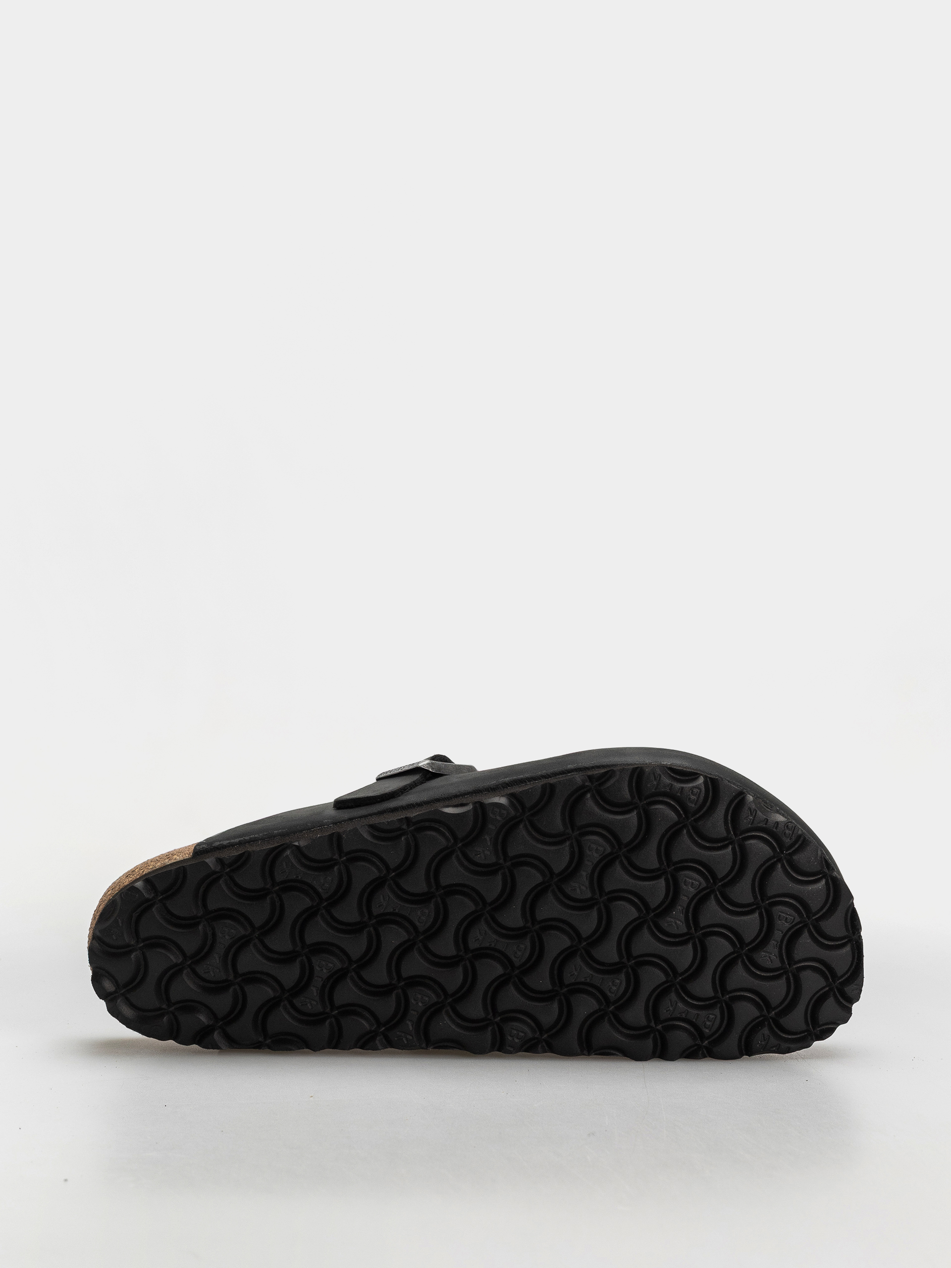 Birkenstock Boston Oiled Leather Regular Flip Flops (black)