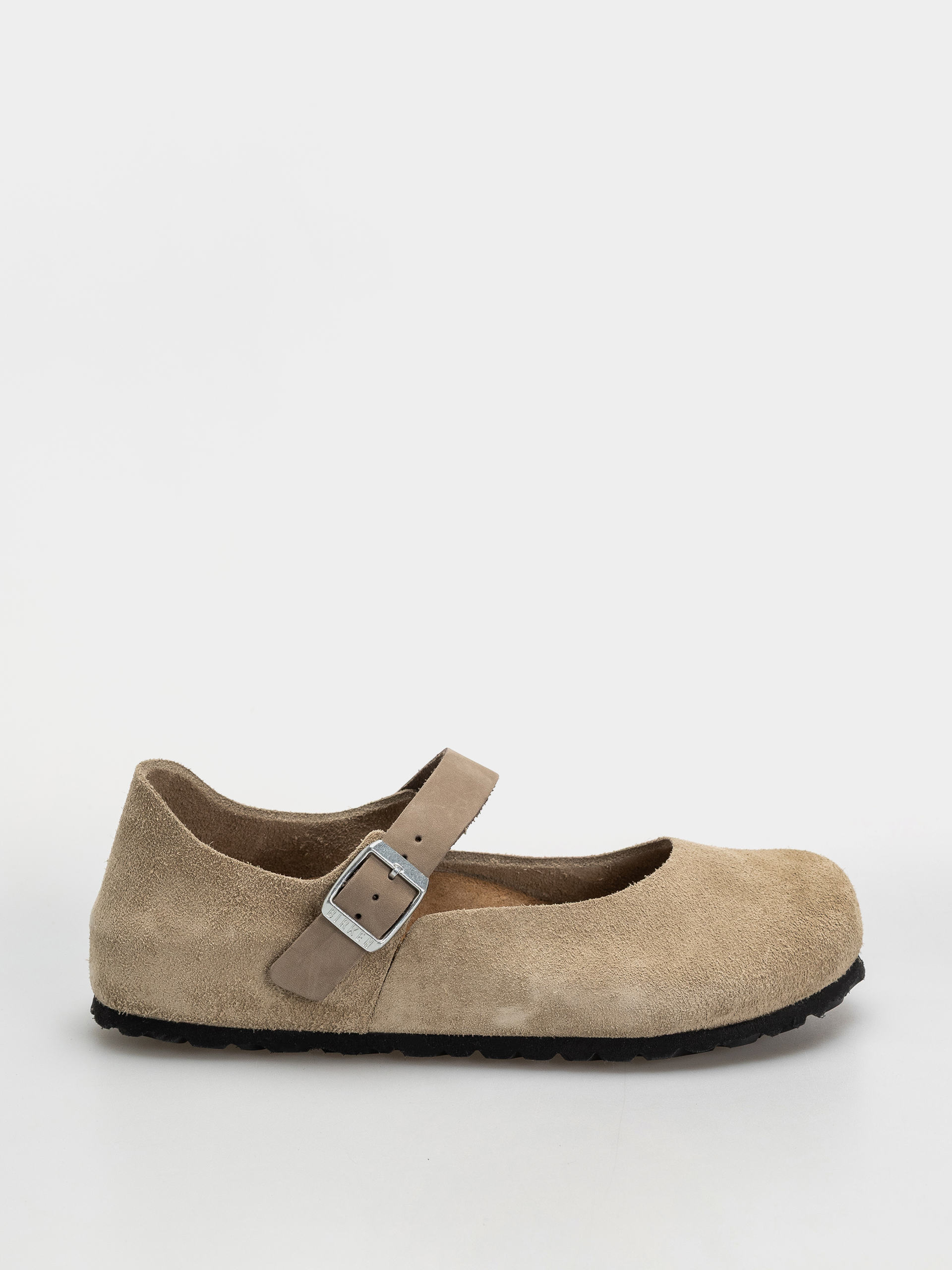 Birkenstock Mantova Suede Leather Narrow Wmn Flip-flops - brown