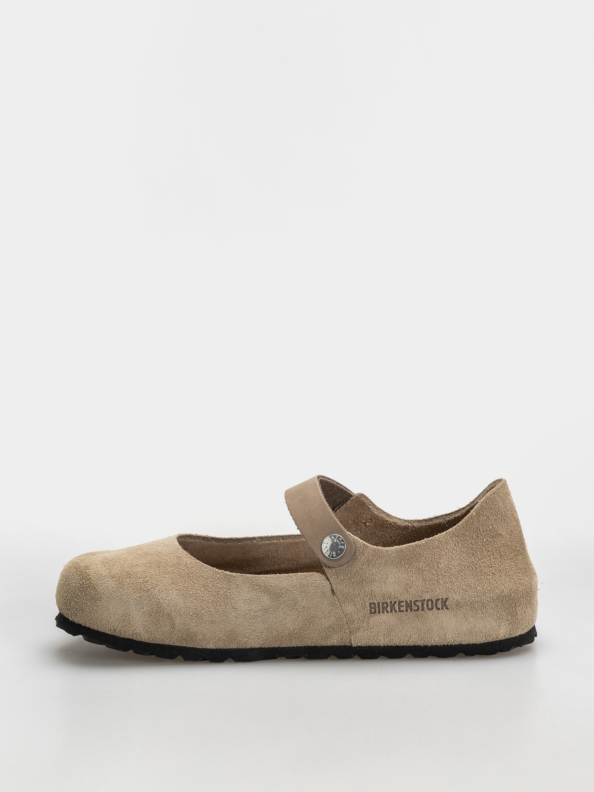 Birkenstock Mantova Suede Leather Narrow Wmn Flip-flops (taupe)
